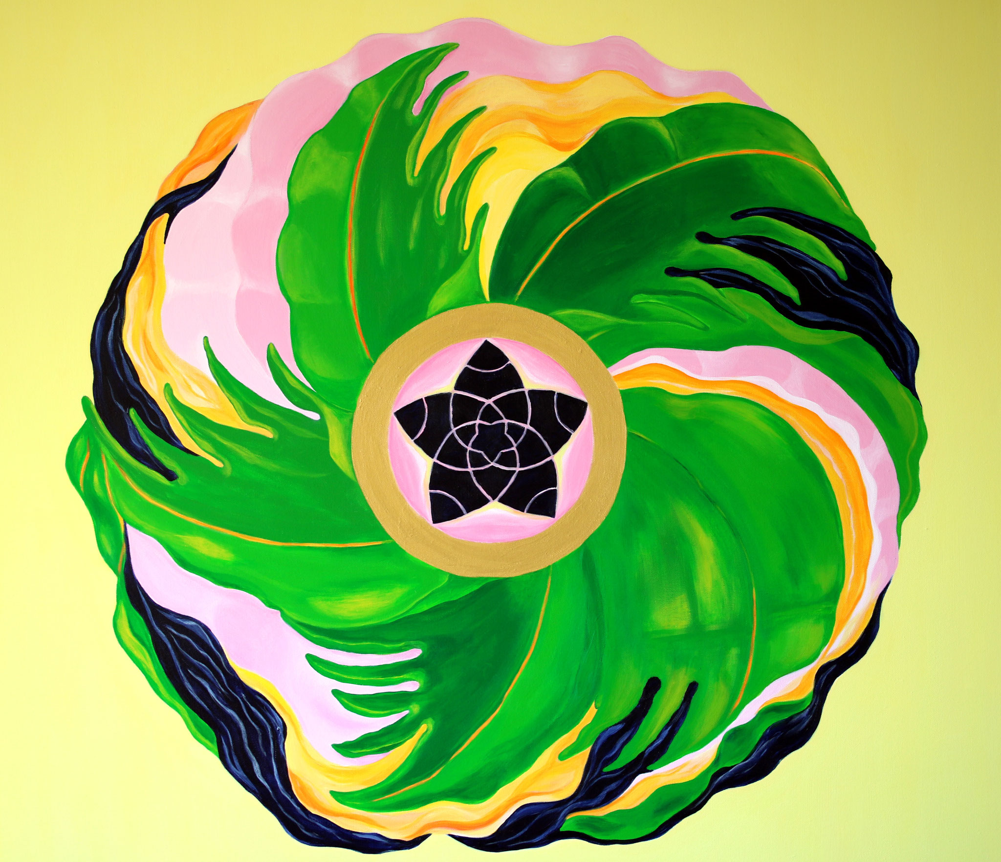 Energy of Universal Love, Acryl Leinwand, 100 x 100 cm