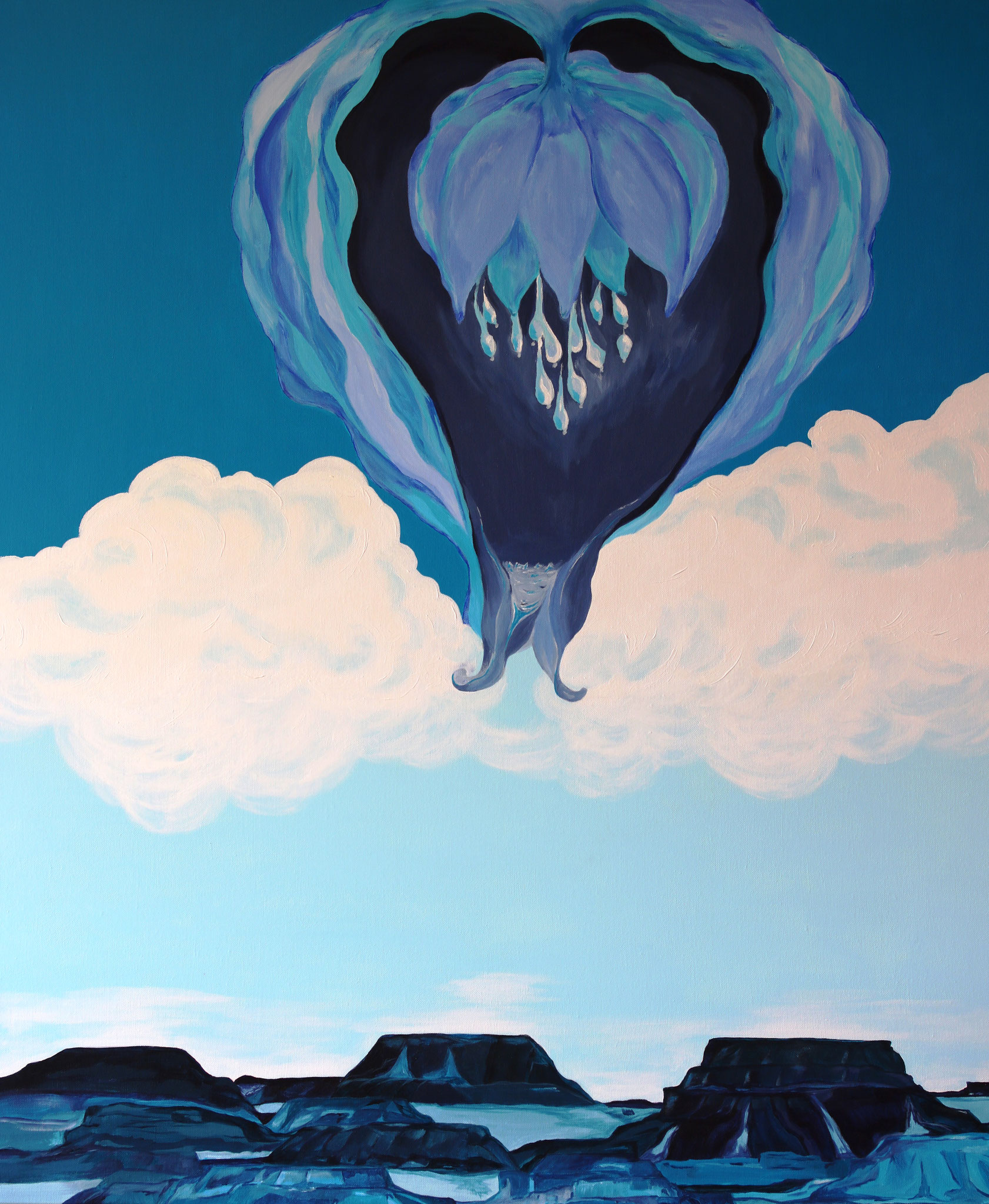 Magic Land, Acryl Leinwand, 100 x 100 cm