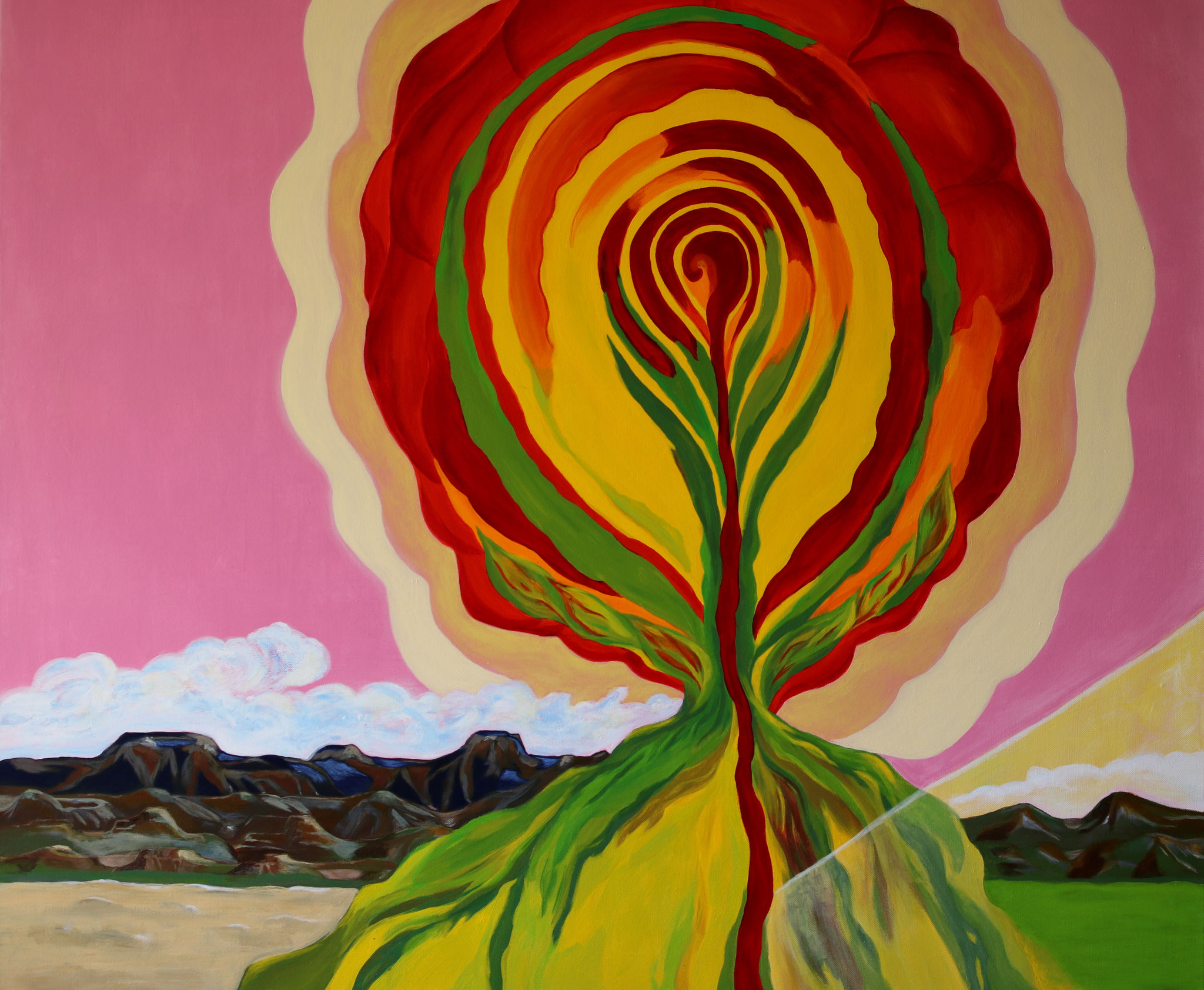 Bundled Power, Acryl Leinwand, 100 x 100 cm