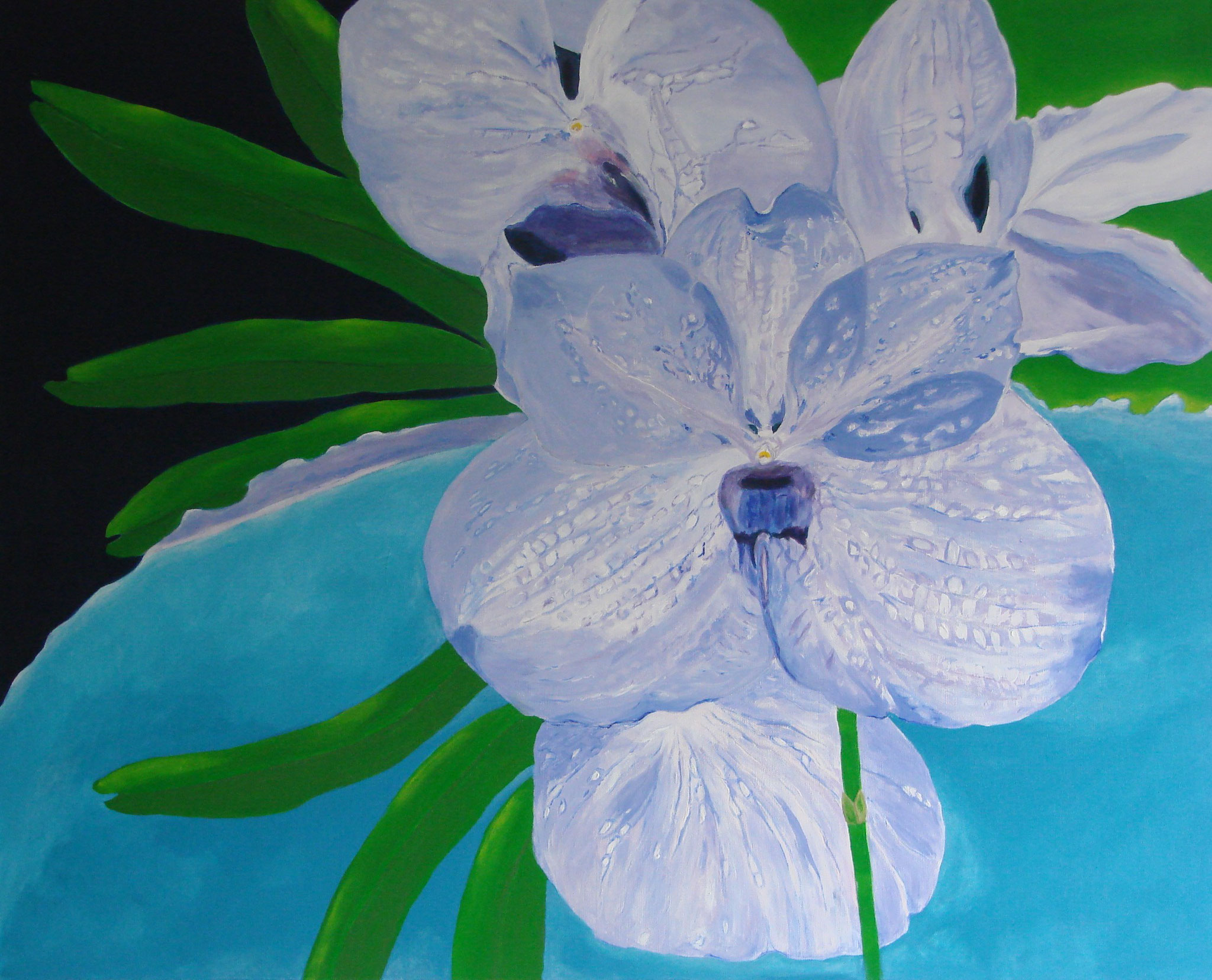 Blue Magic,  acrylic canvas, 100 cm x 100 cm