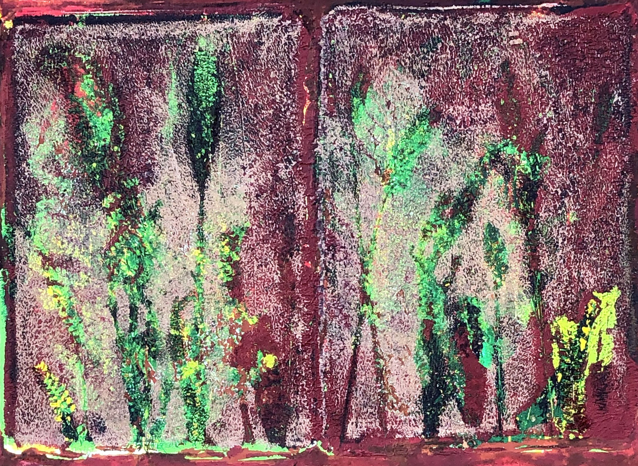 WINGS-MUMBO LINK Acryl auf Papier - 40 x 30 cm