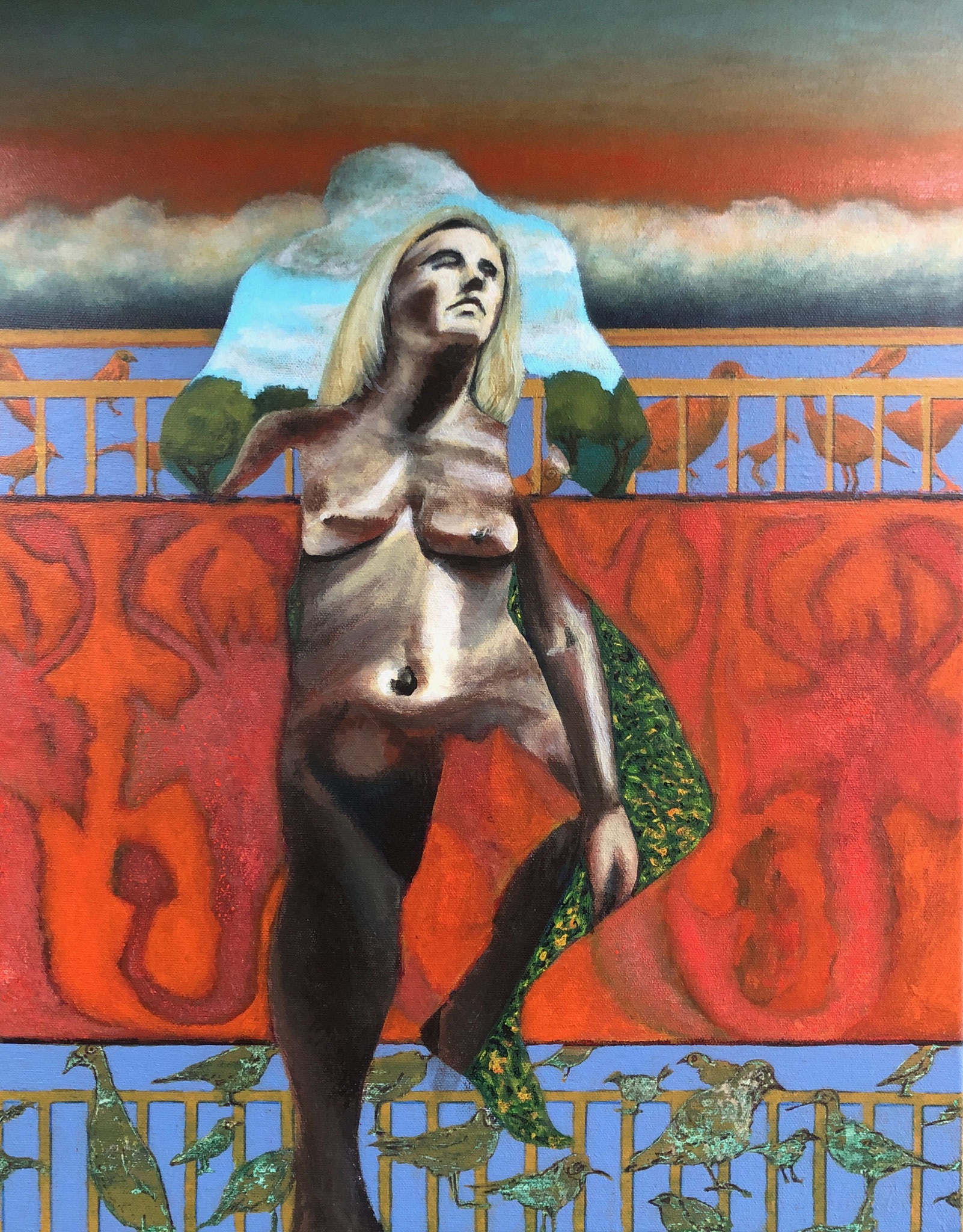 ΕΚΤΕΛΕΣΗ / IMPLEMENTATION   Mischtechnik auf Leinwand 50 x 40 cm