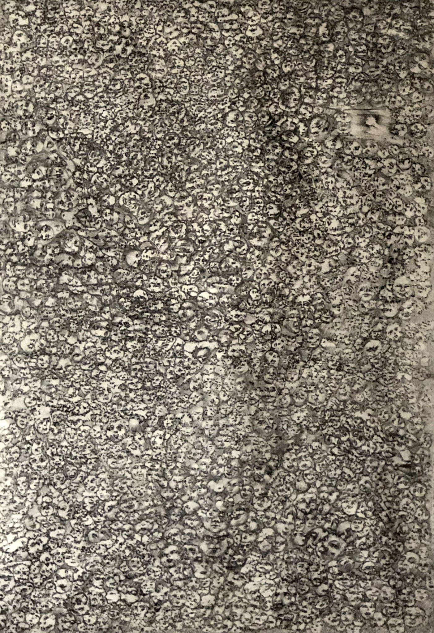 PARIS-VILLERVILLE     Graphit und Ölkreide auf Papier - 65 x 46 cm