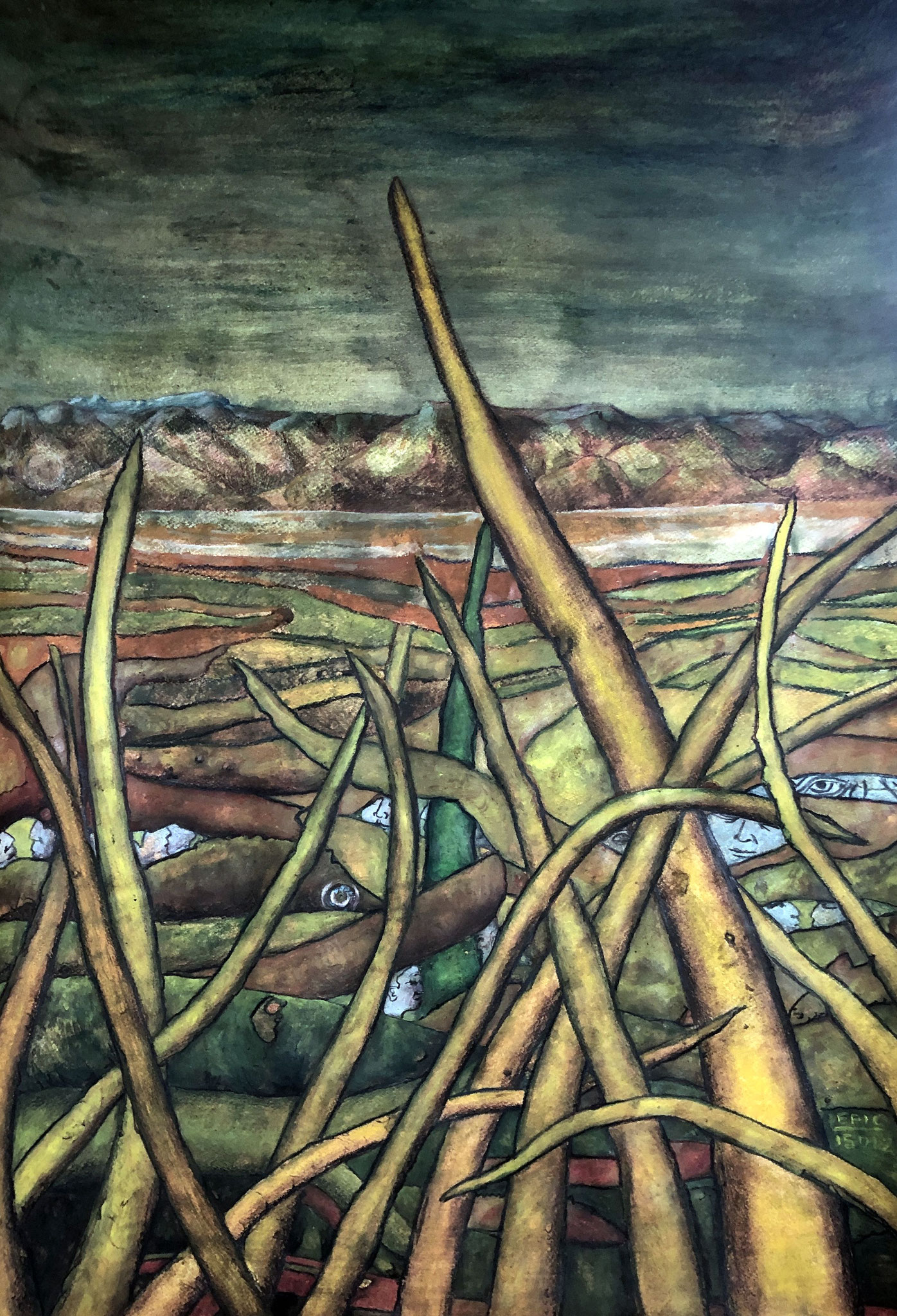NÁNI NÁNI       Tempera auf Papier      70 x 50 cm