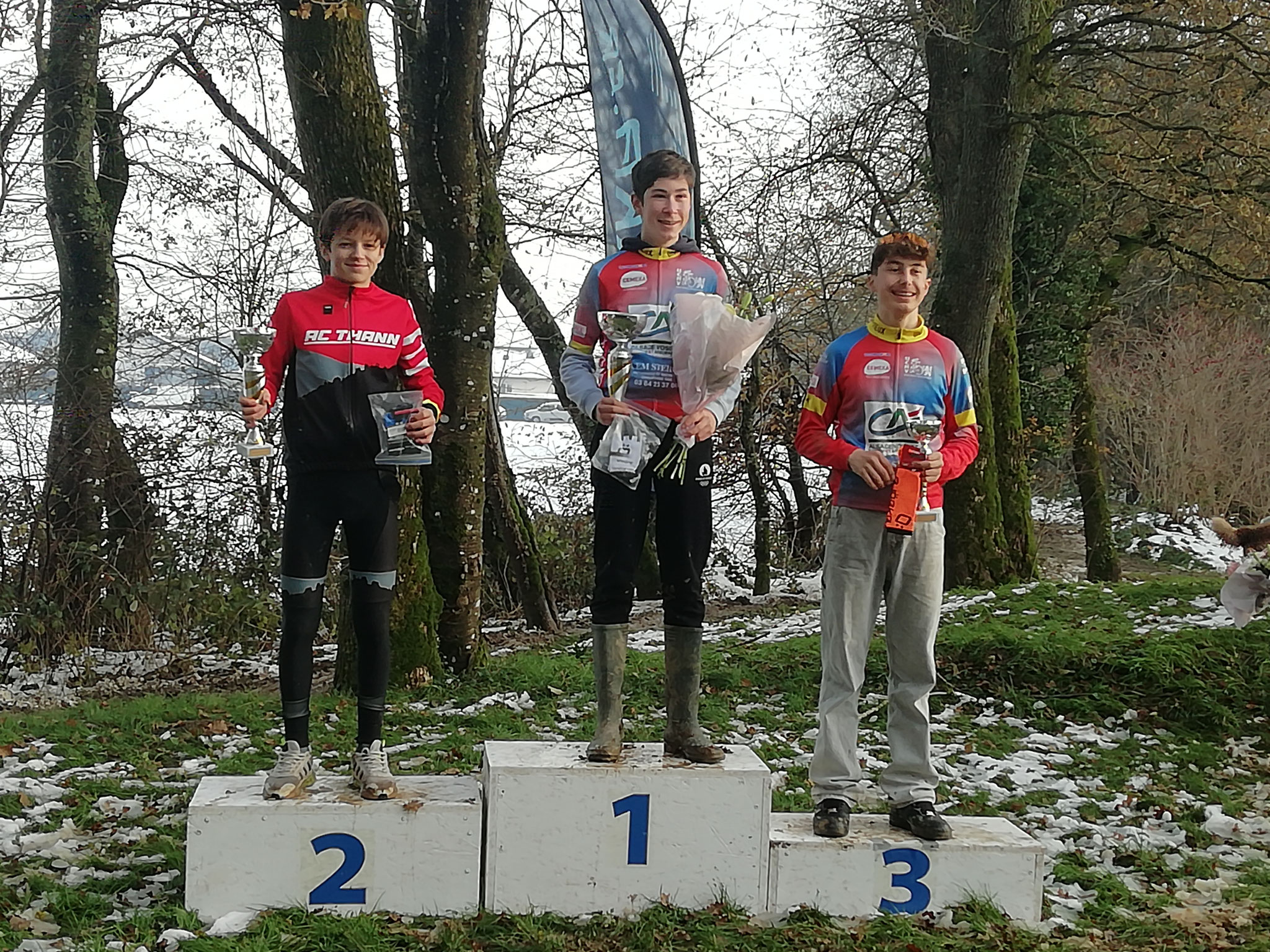 Mathis Duss, 2ème cadet. 4ème Prix Au Faite, Cyclo-cross de Montreux Vieux (68) - 24 novembre 2024 -