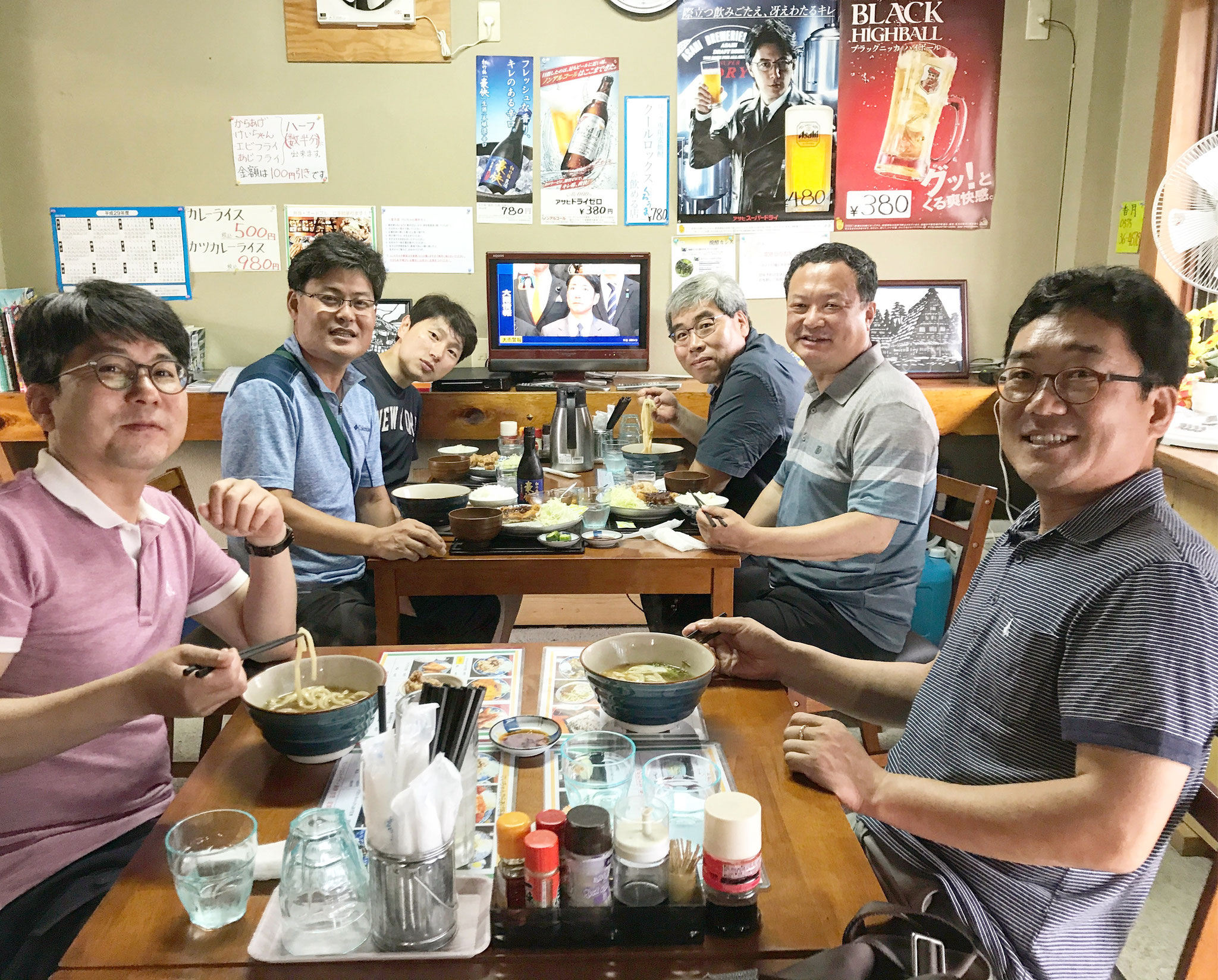 韓国からのランチのお客様。