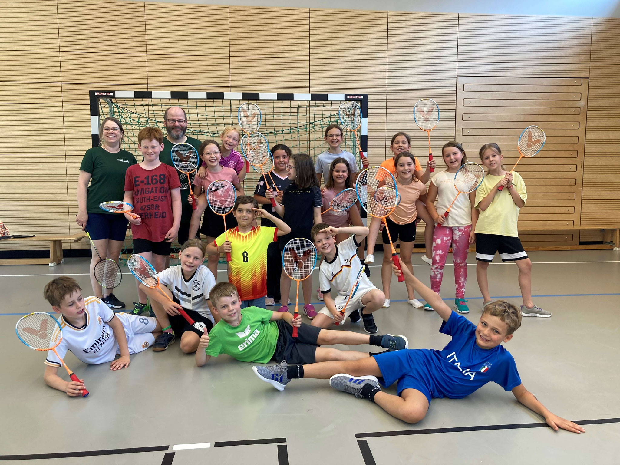 Badminton-Training, Klasse 3