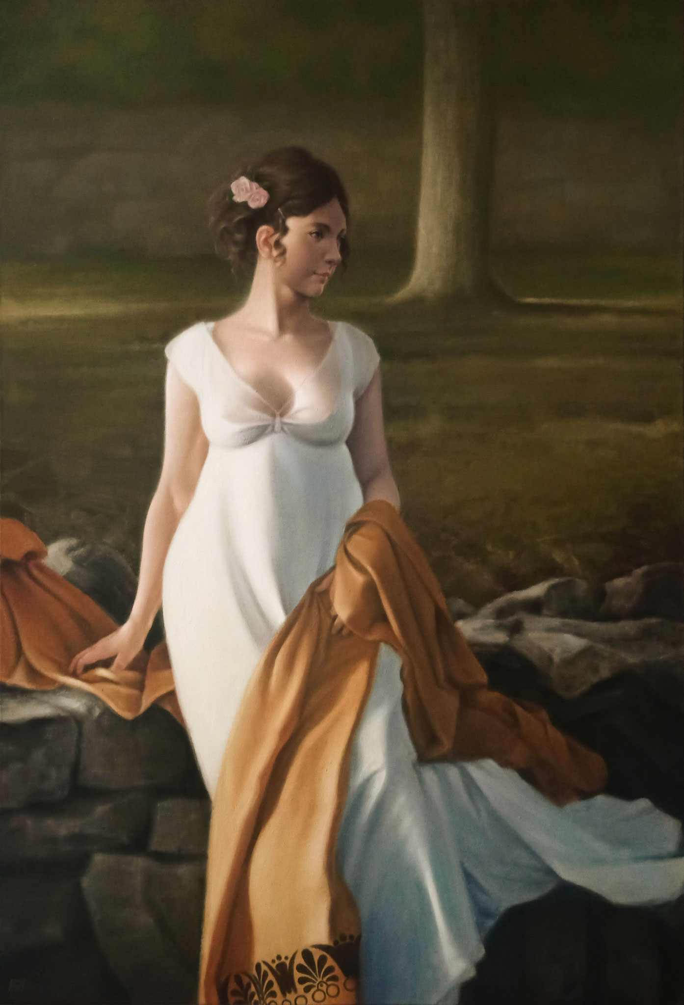 Friederike Karoline Sophie Alexandrine von Mecklenburg - Strelitz, Öl auf Leinwand, 110 x 160 cm