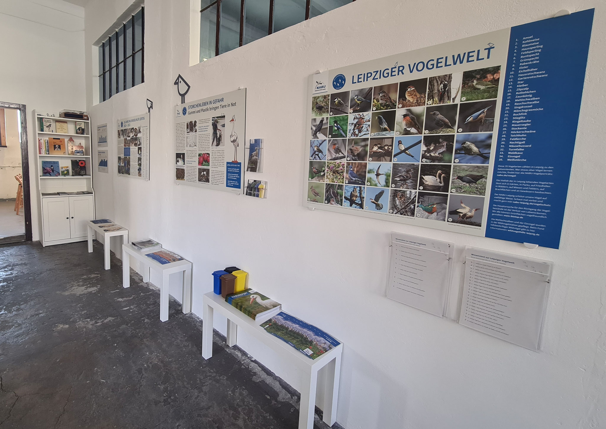 Ein Teil der Ausstellung. Foto: NABU Leipzig