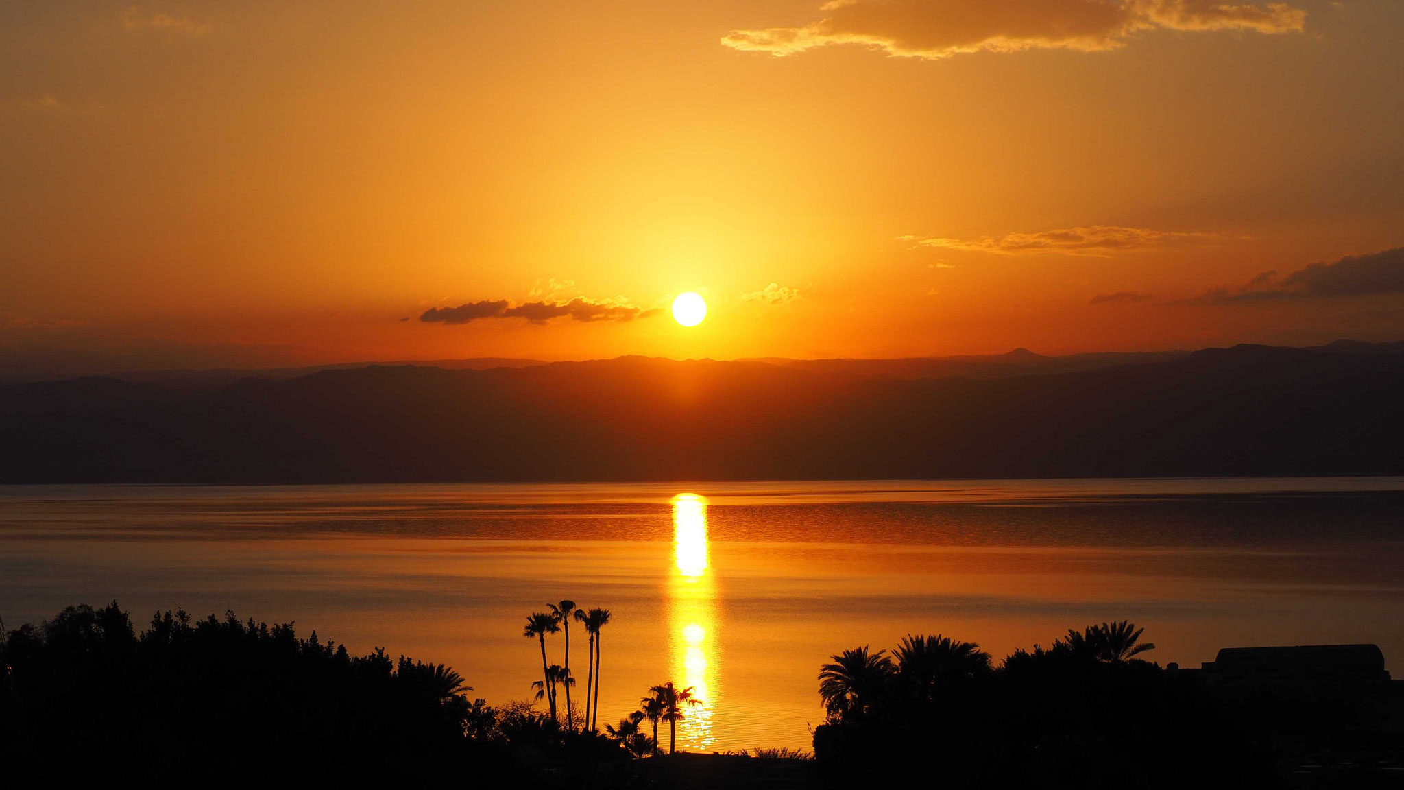 Coucher de soleil - Mer morte - Jordanie