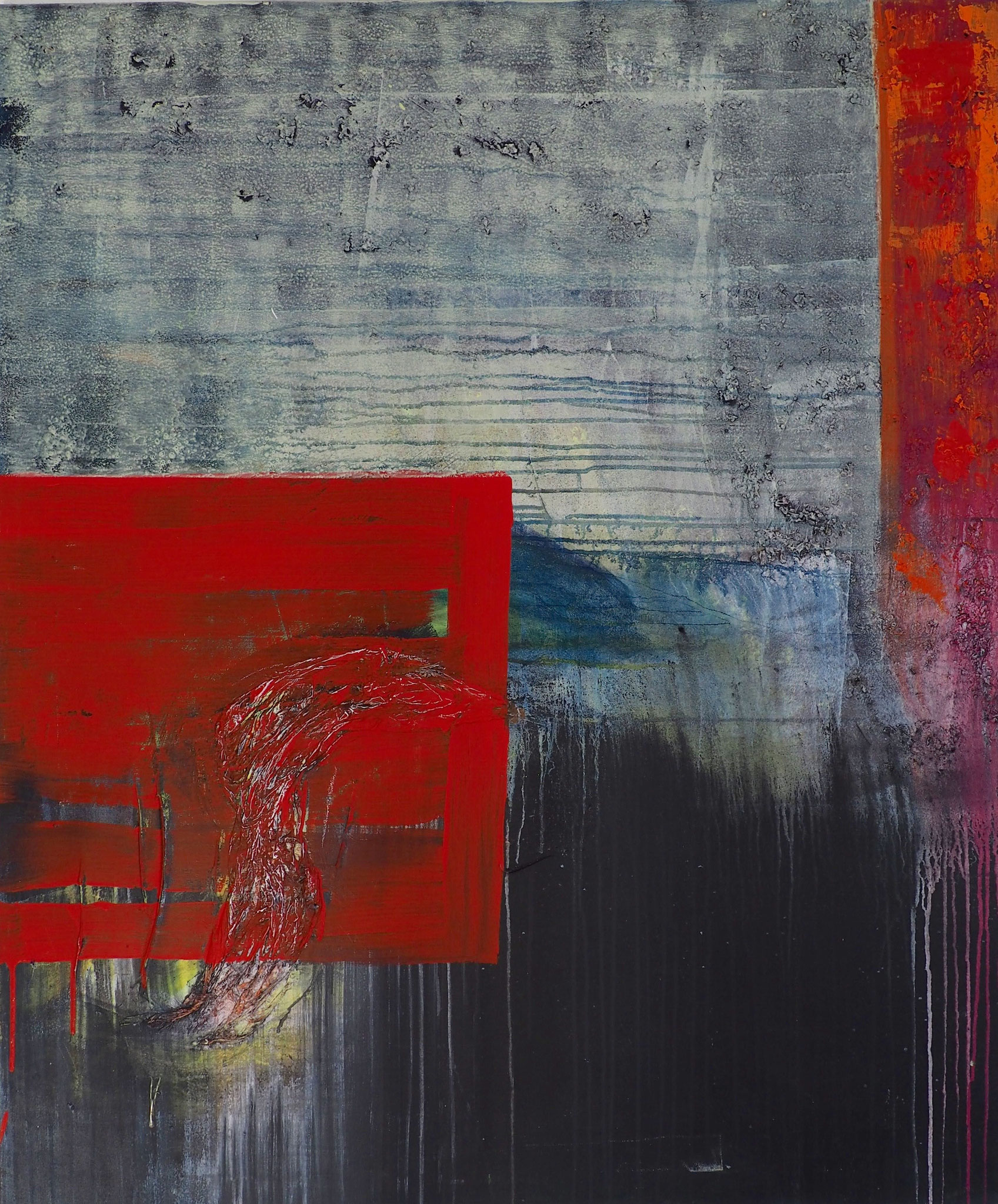 14-14 - 100 x 120 cm Acryl-Mischtechnik auf Leinwand