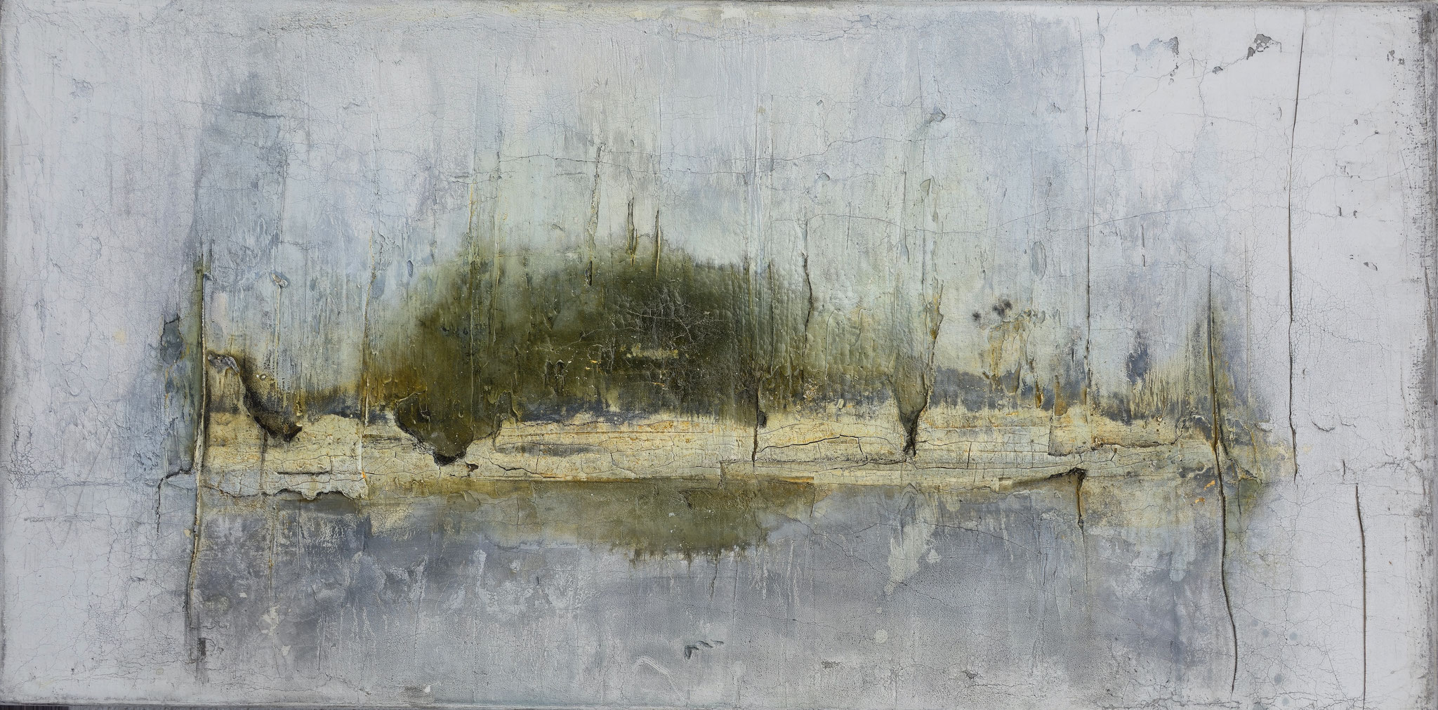 26-02 140 x 70 cm Marmormehl-Sumpfkalk auf Leinwand