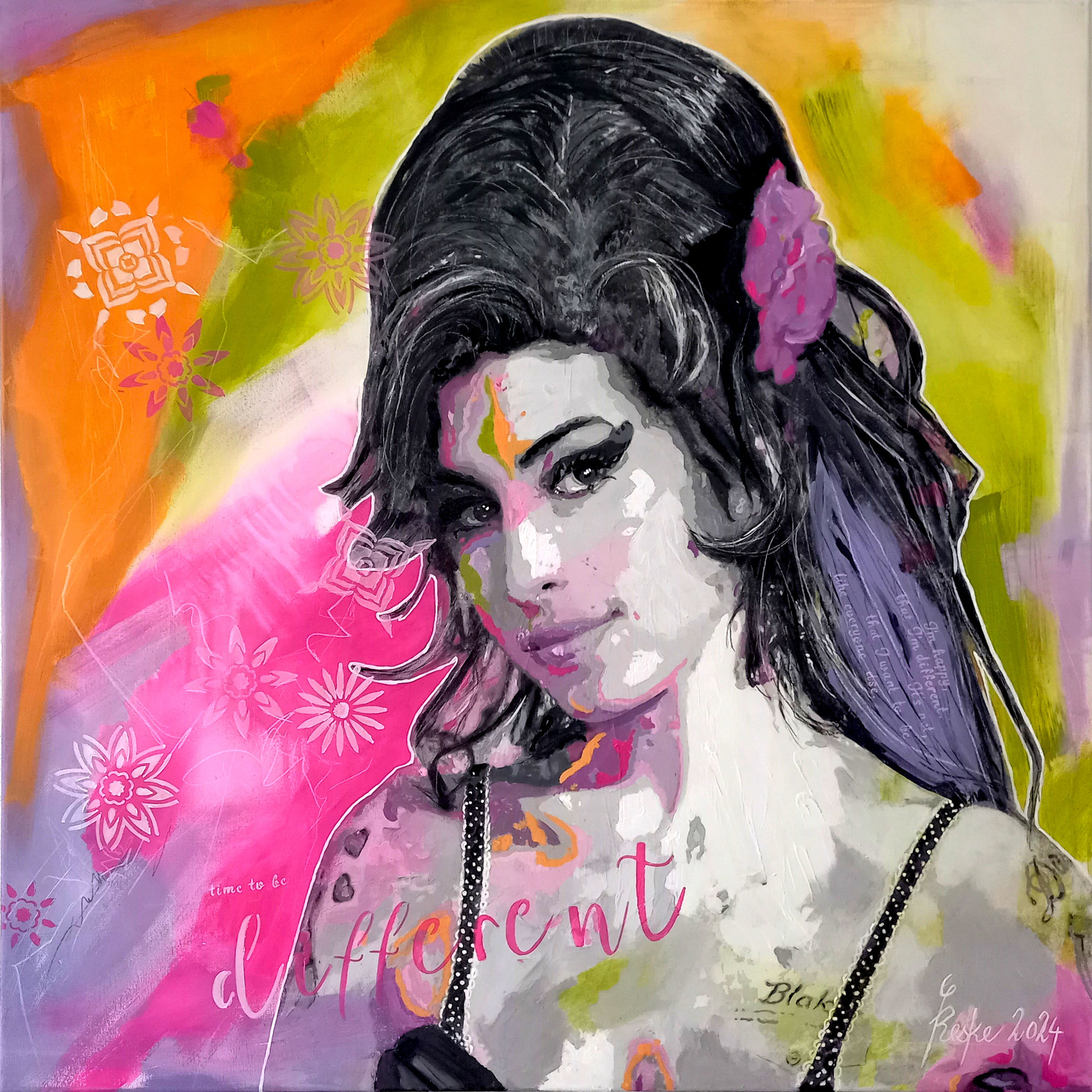 Amy I - (time to be) different - 100x100 cm - 3500 € - INTERNATIONALER KUNSTPREIS