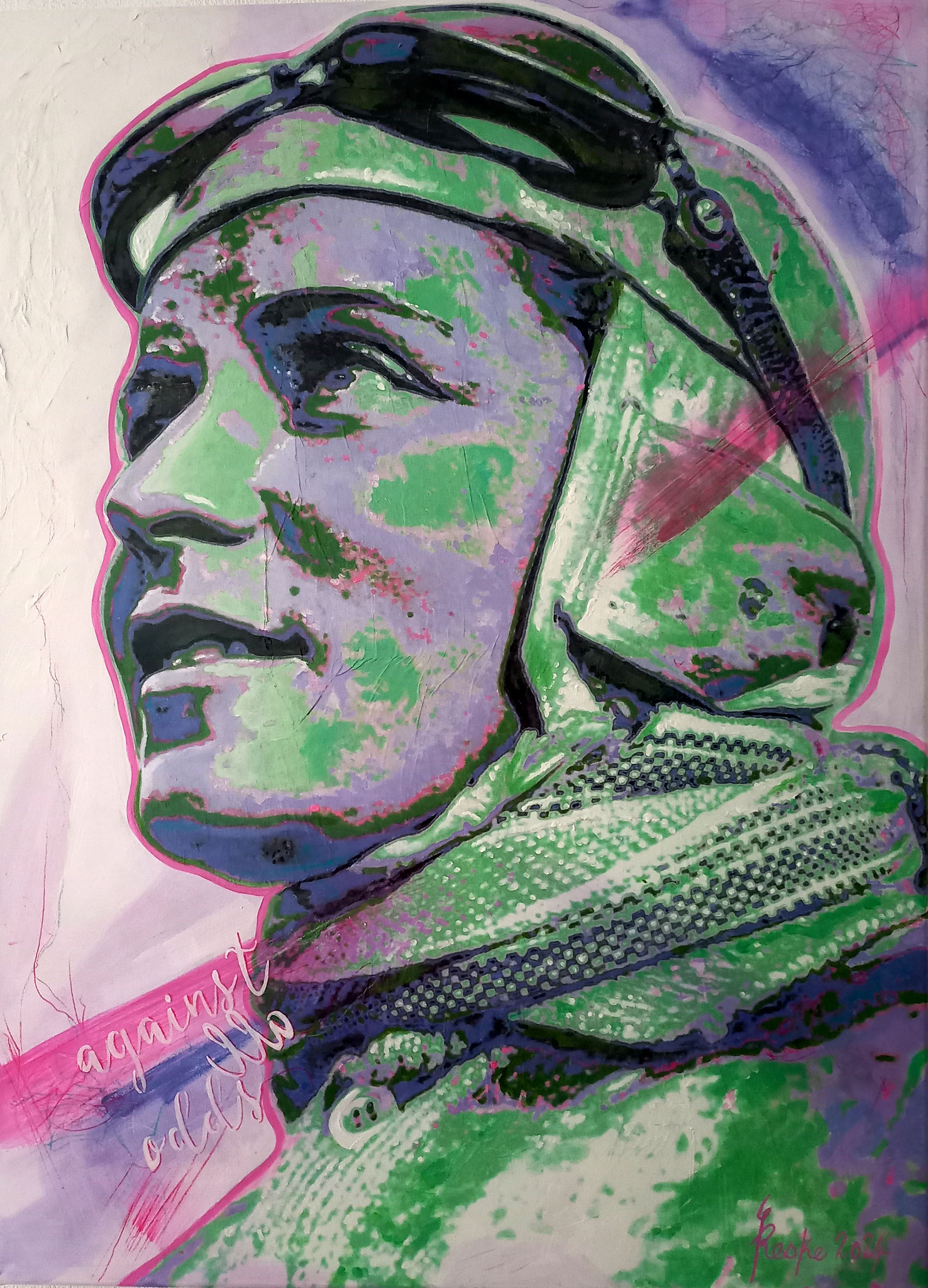 Elly Beinhorn II - against all odds - 73x100 cm, Peis 2900 €