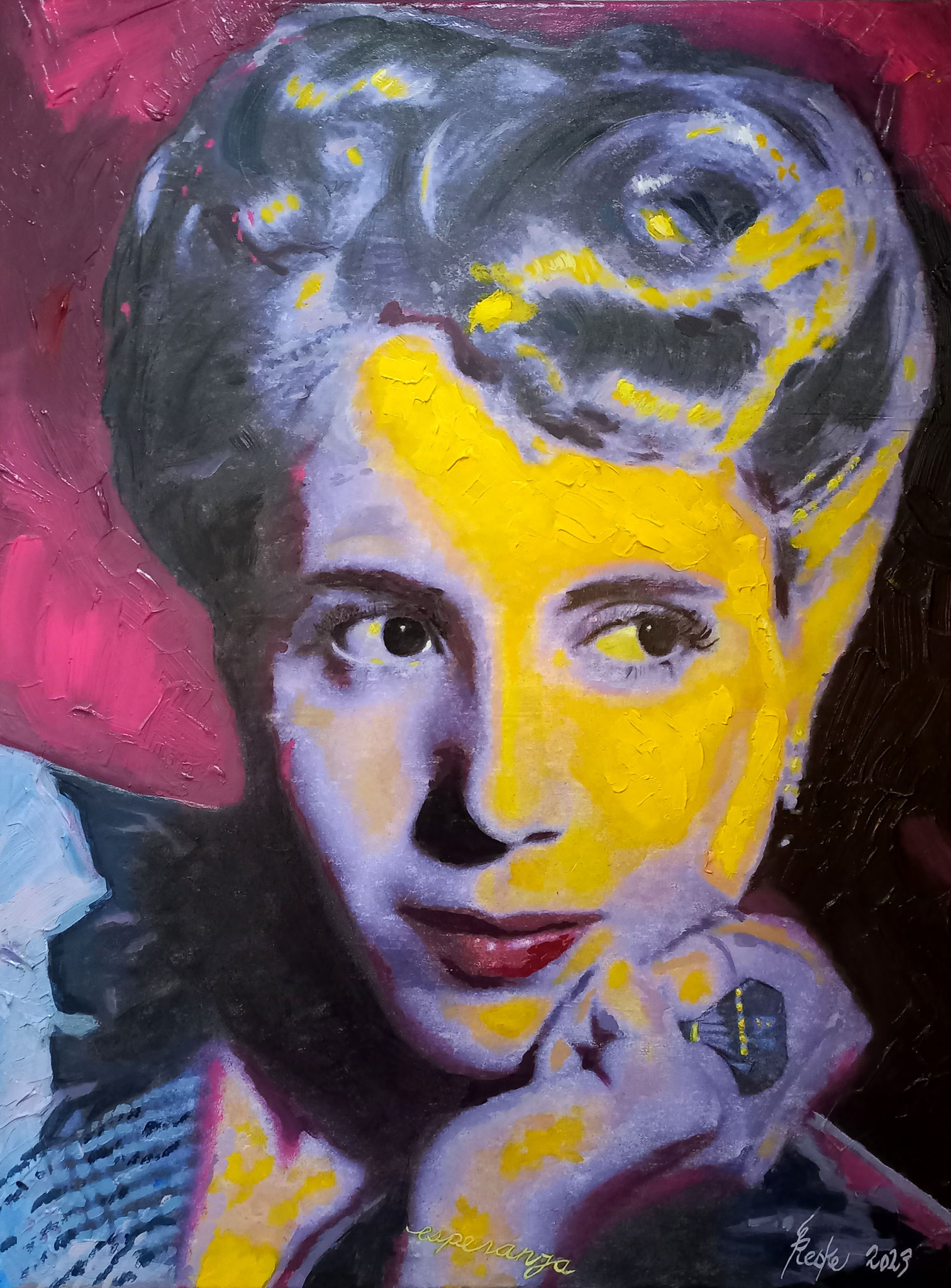 Evita Perón - esperanza - 60x80 cm