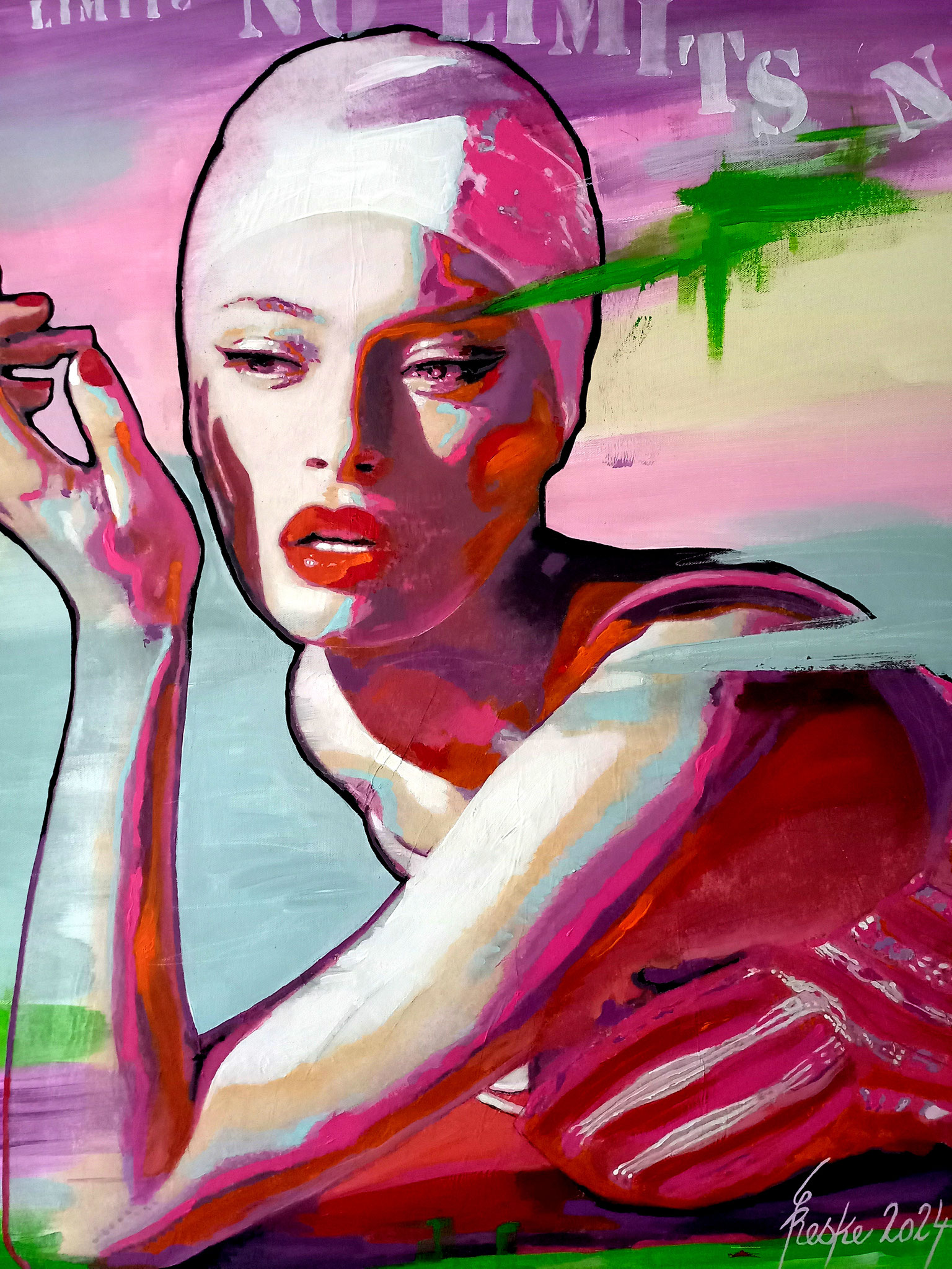 Die Badende XIV - Detail