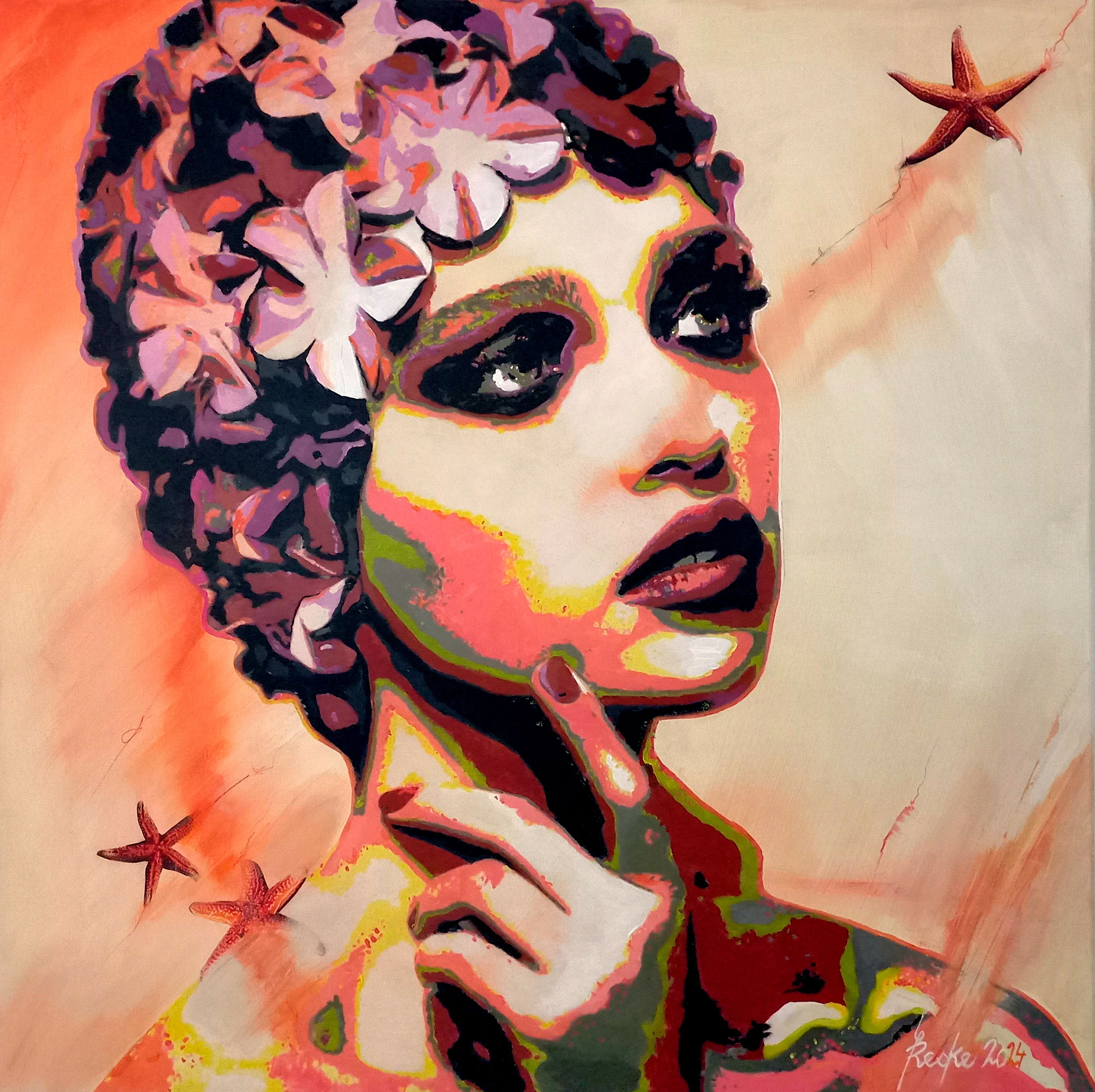 Die Badende IX - deepness - 90x90 cm - 3500 € - 2 INTERNATIONALE KUNSTPREISE