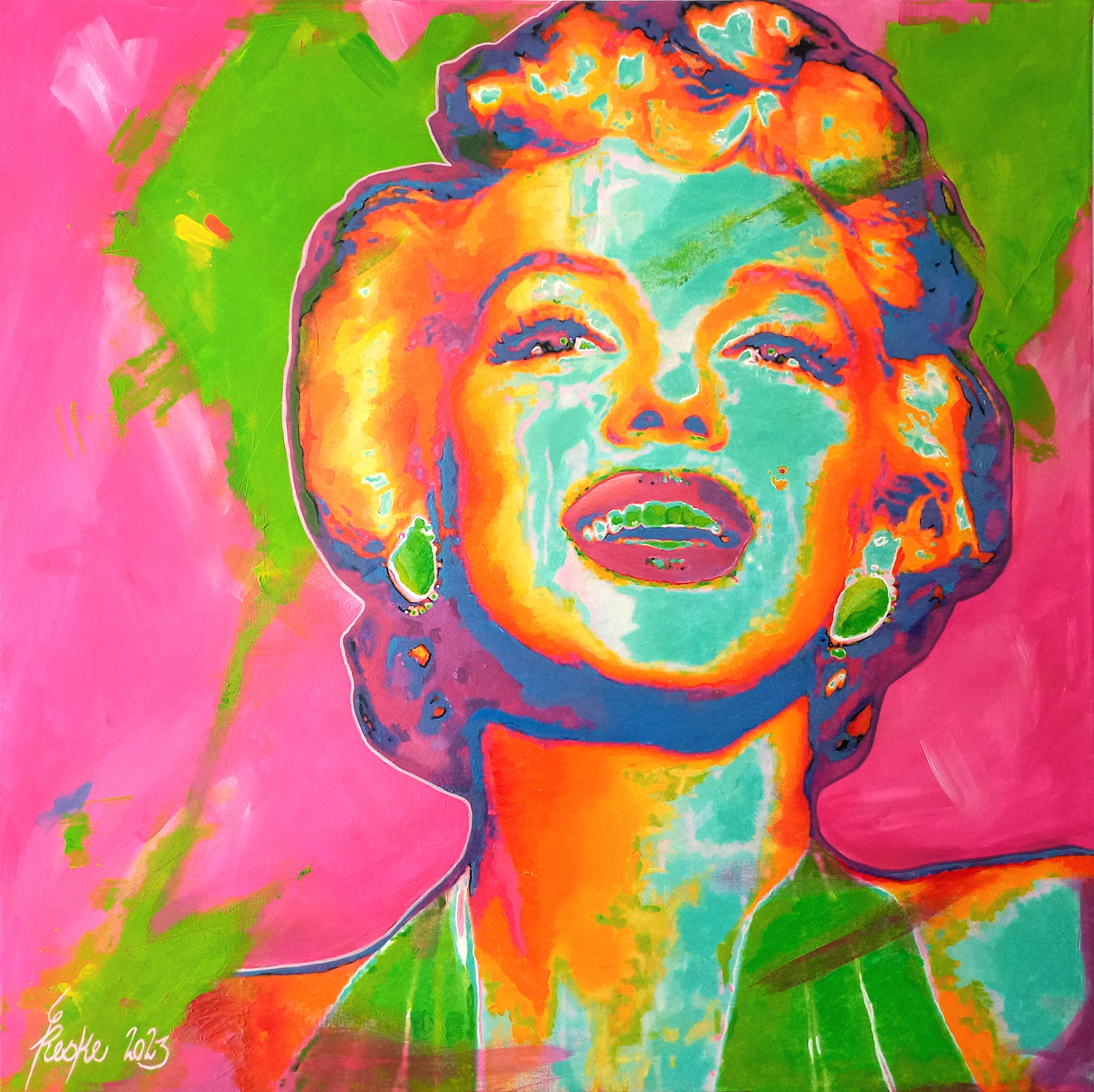 Marilyn II - 90 x 90 cm - 3400 € - 2 INTERNATIONALE KUNSTPREISE