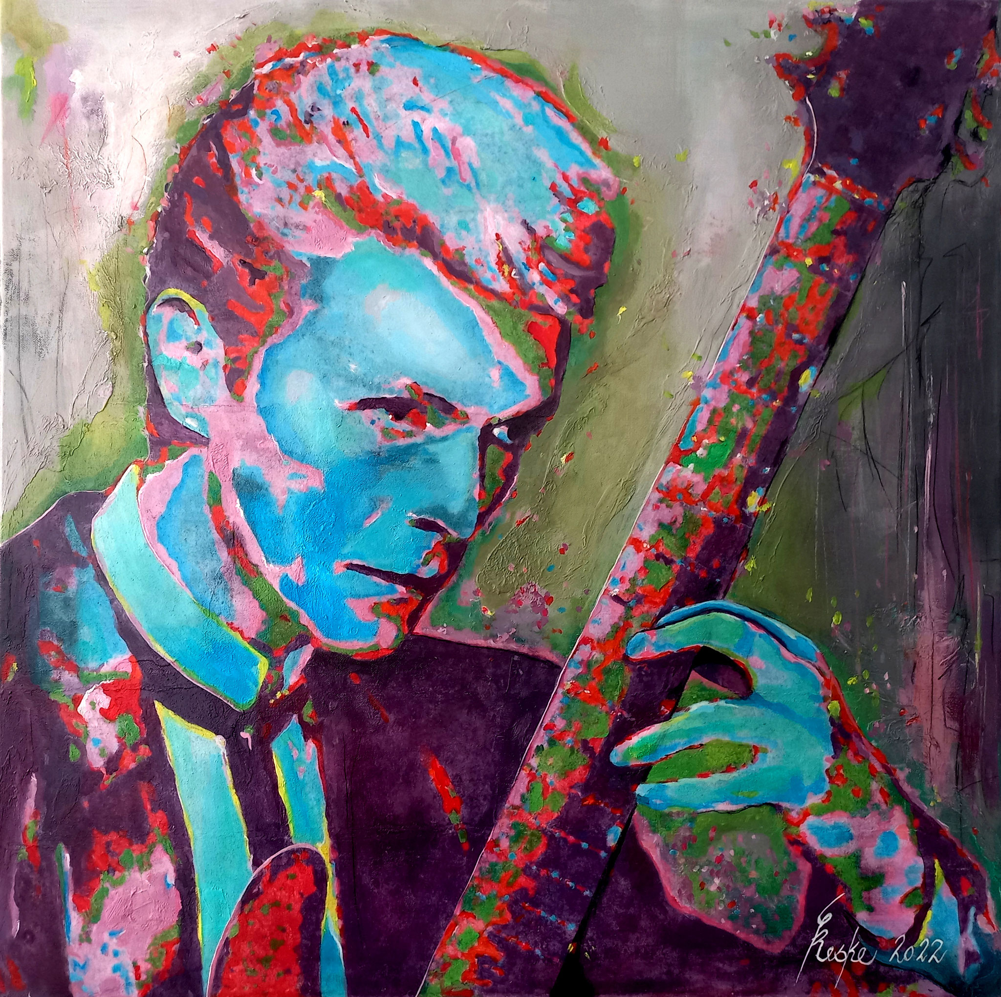 Bowie I - 80x80 cm, Preis 2500 €