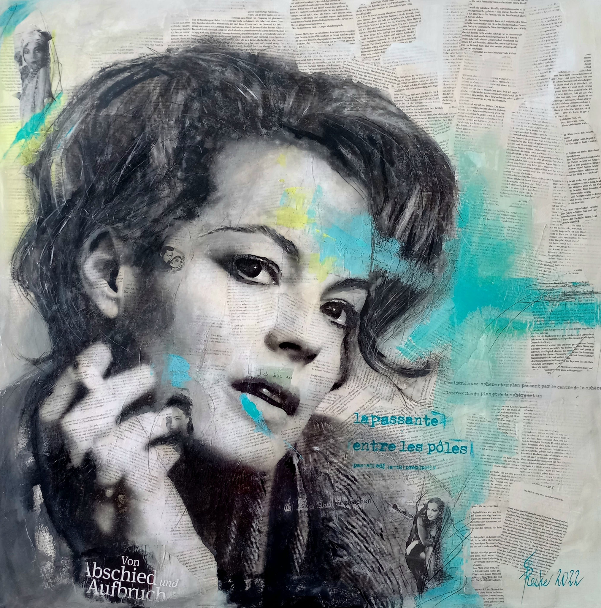 Romy I - ...la passante entre les pôles - 90x90 cm