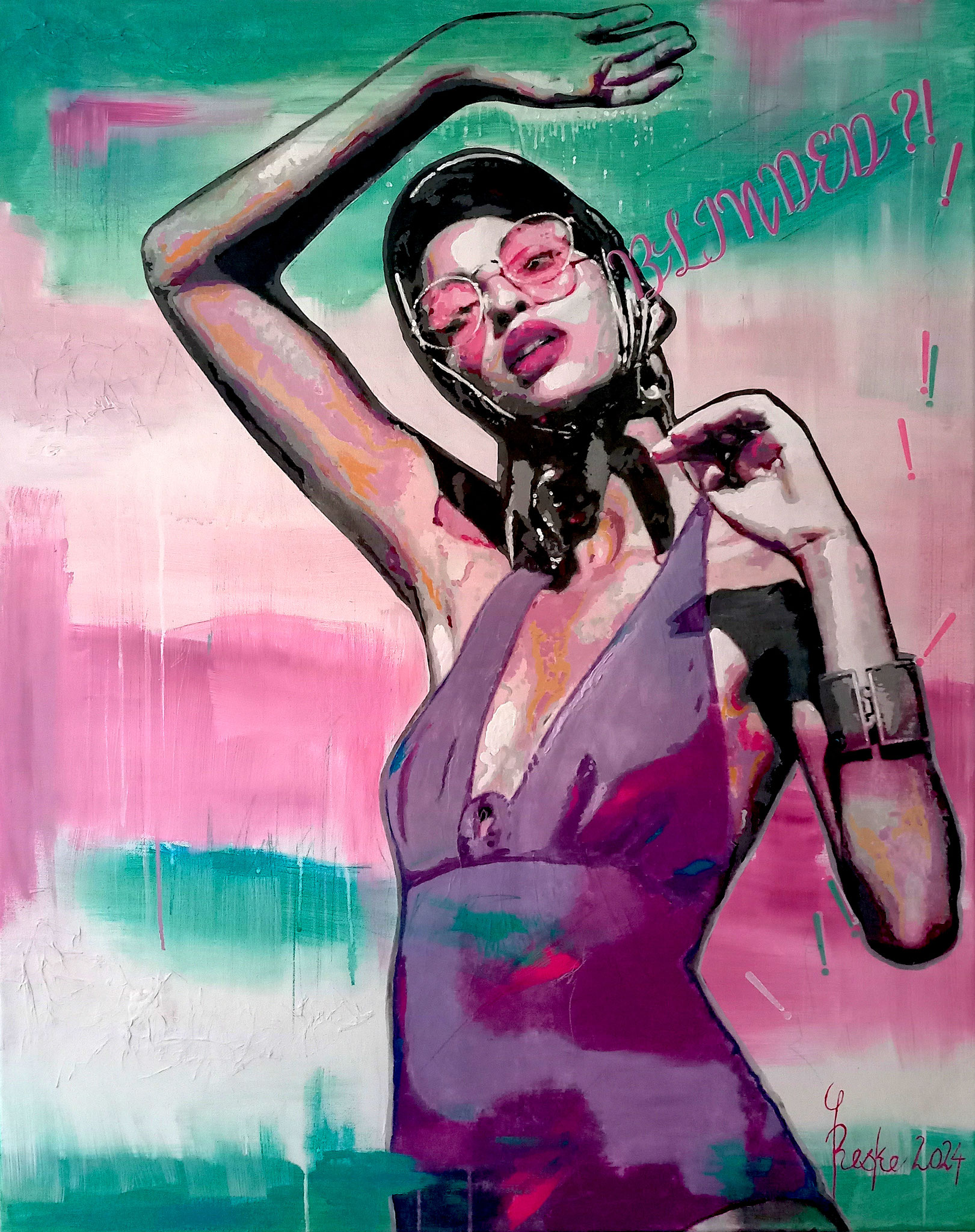 Die Badende XVIII - blinded? - 80x100 cm - 3400 € 