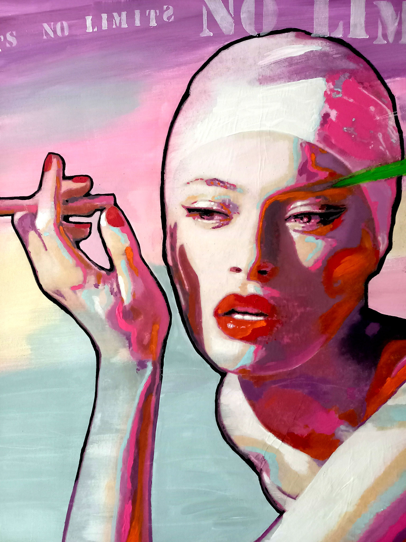 Die Badende XIV - Detail