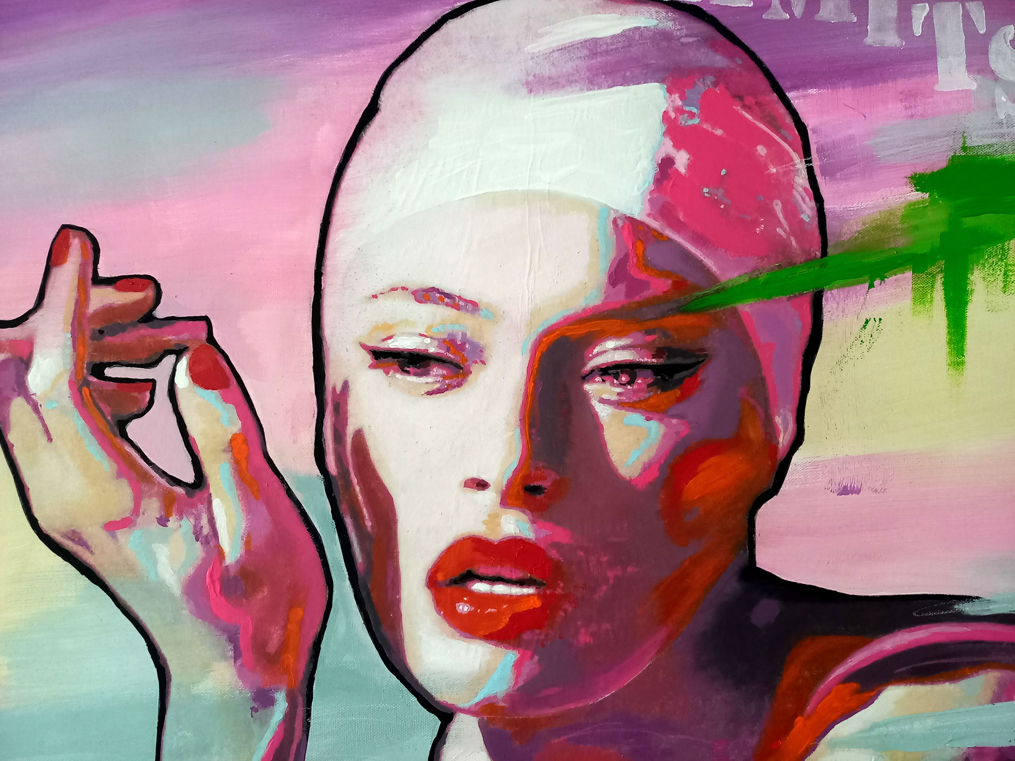 Die Badende XIV - Detail