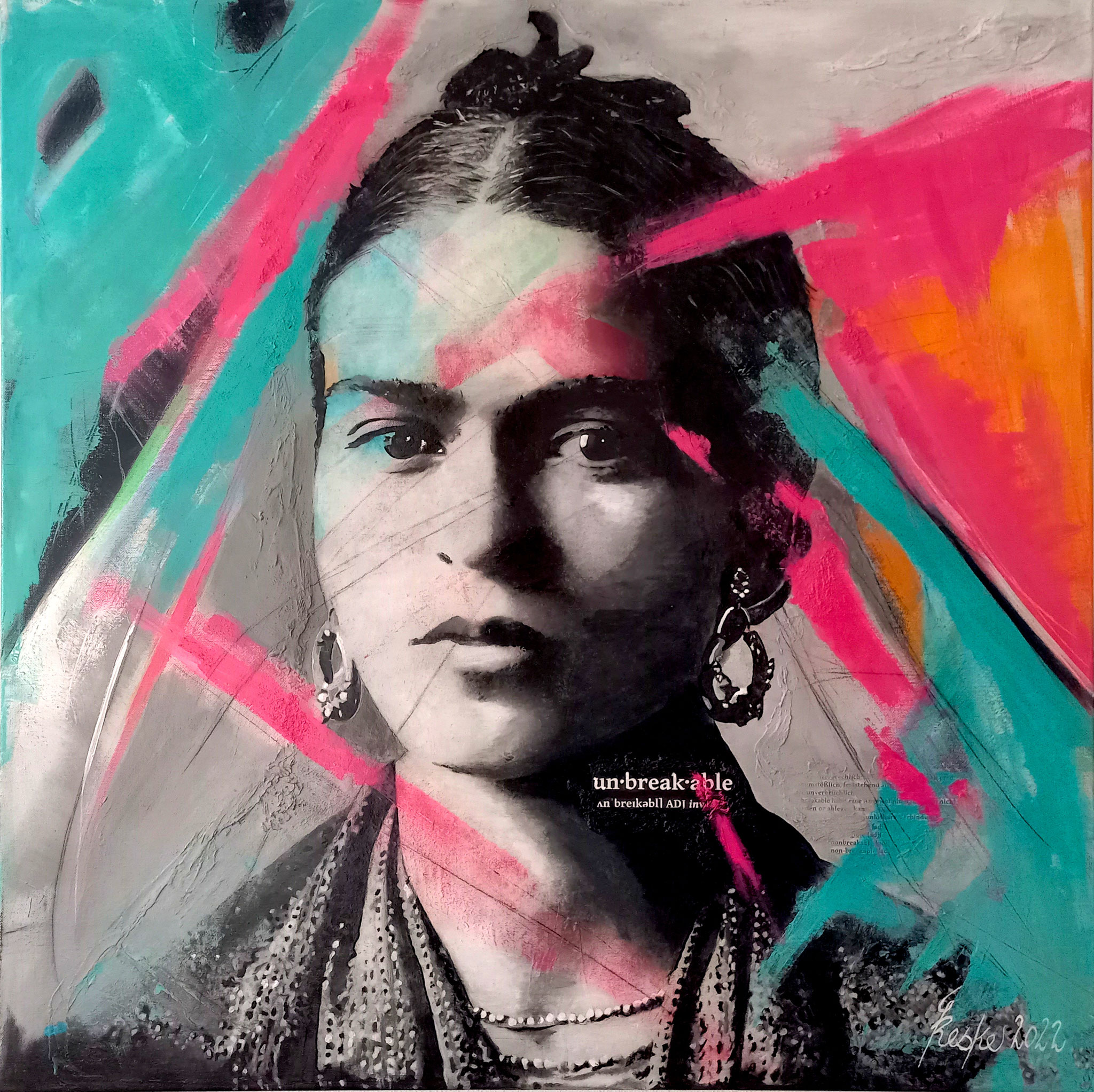 Frida III - ...unbreakable - 90x90 cm, Preis 3200 €