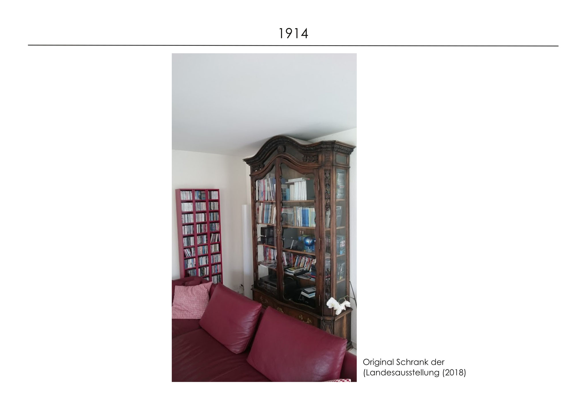 Original Schrank von der Landesaustellung 1914.