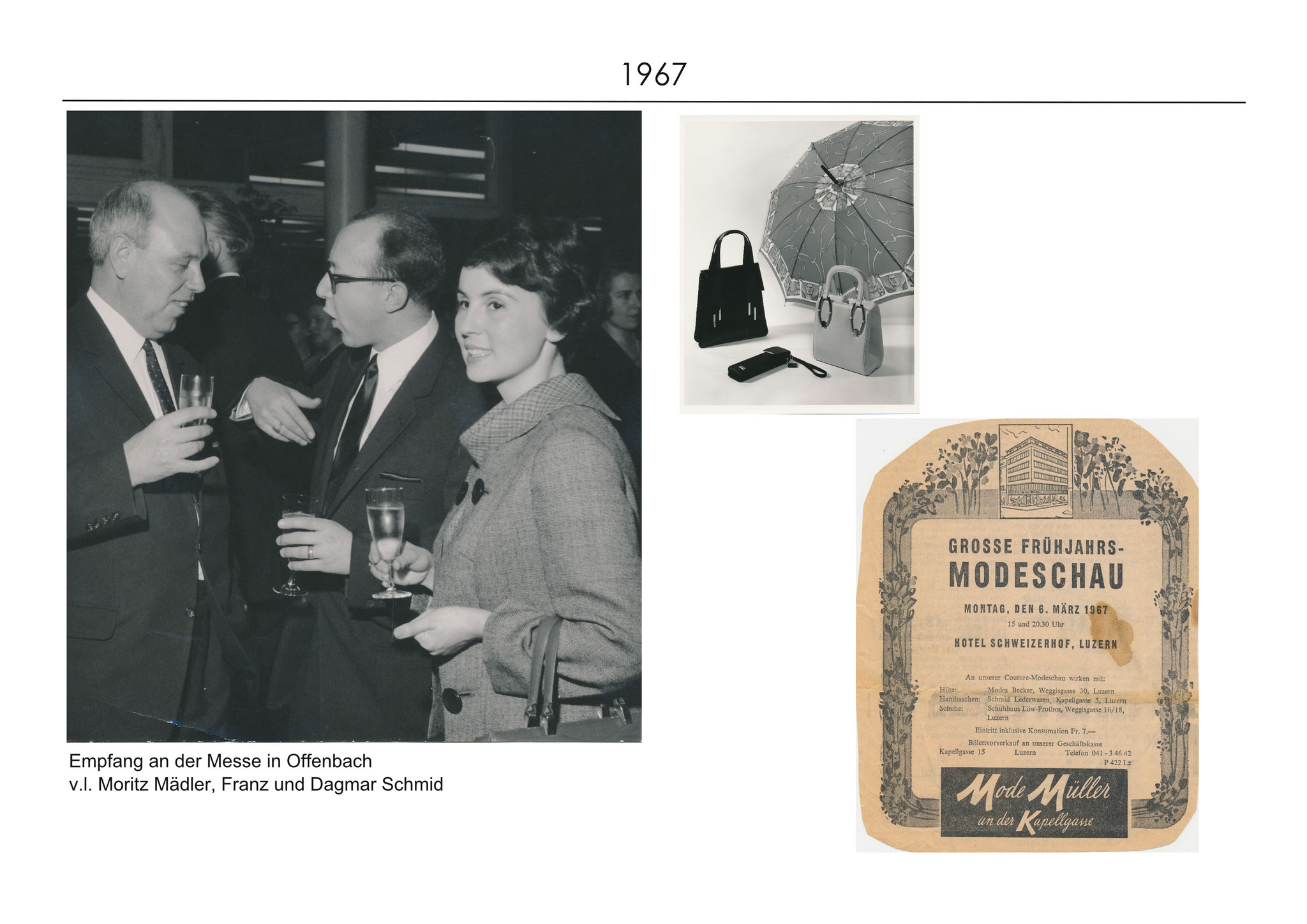 1967 Empfang an der Messe in Offenbach