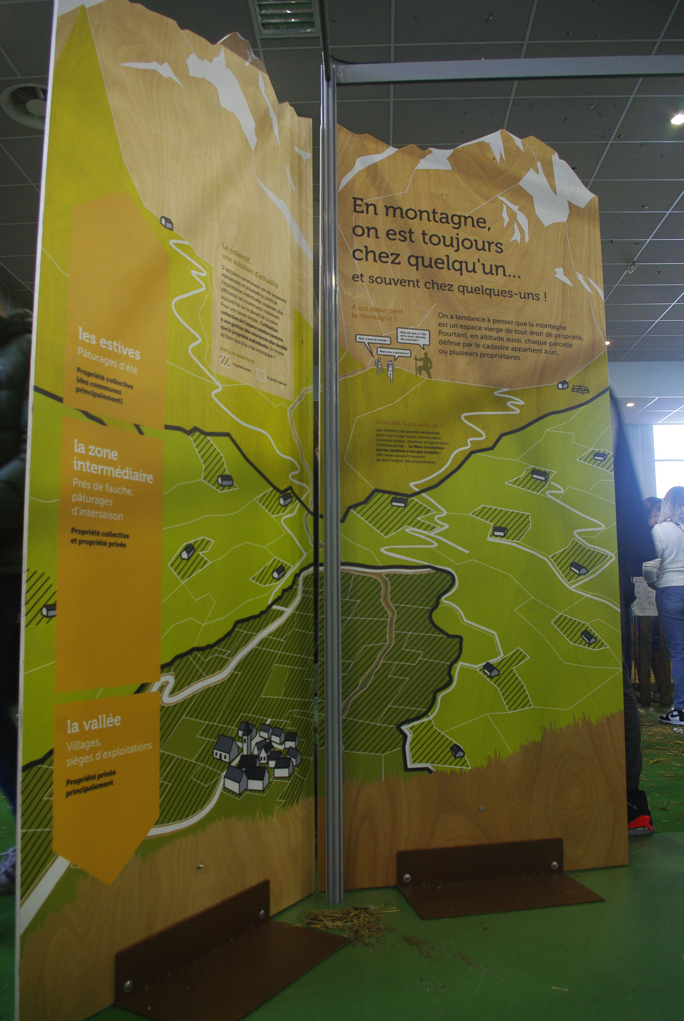 Panneau "multiusage de la montagne"