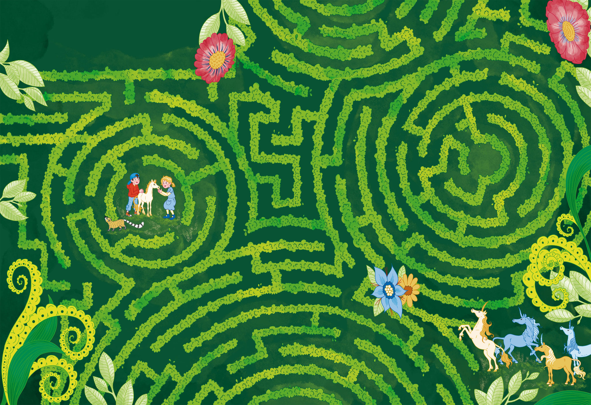 Labyrinthe für den Loewe Verlag.