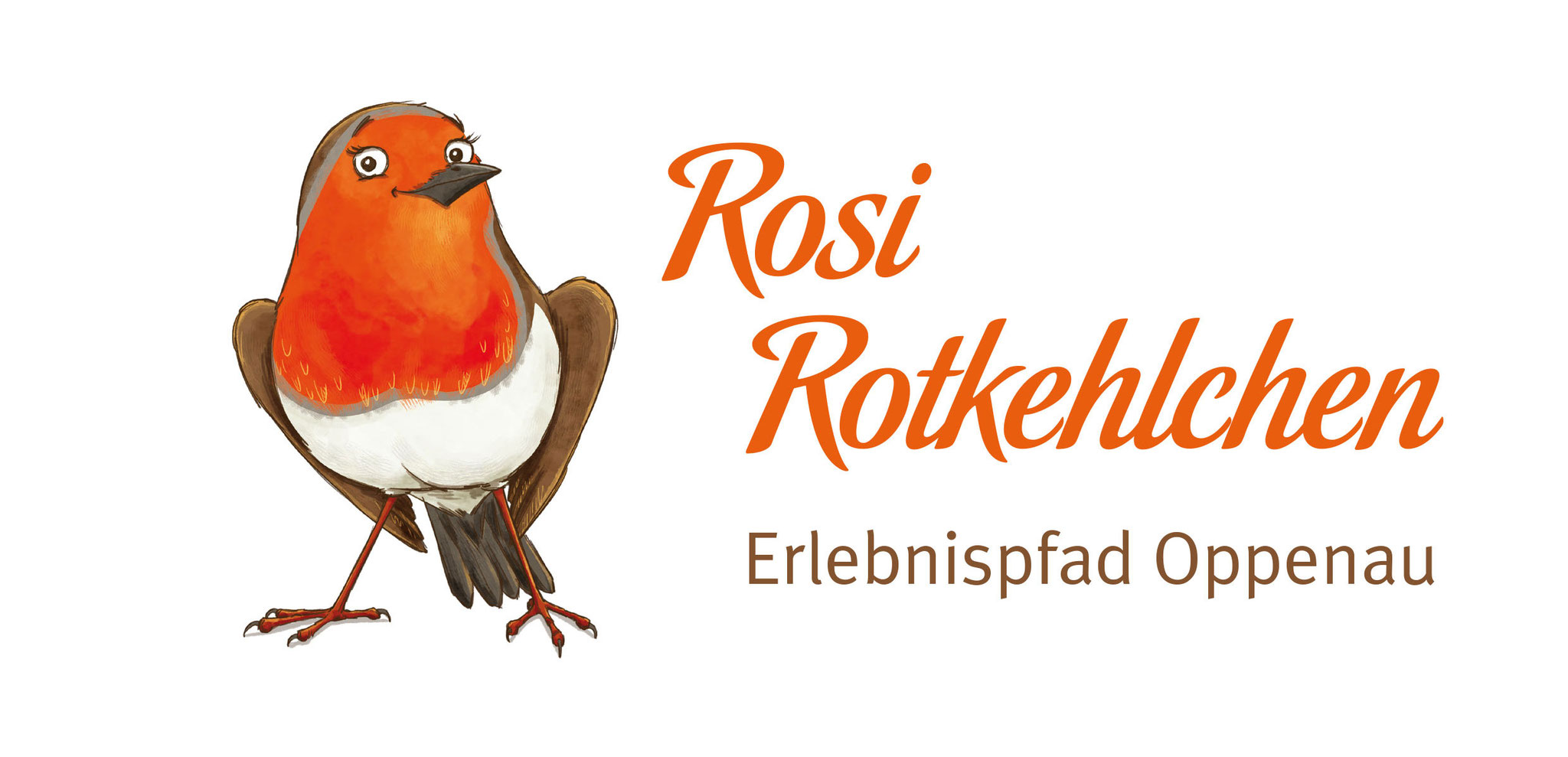 Illustrationen für den Erlebnispfad Rosi Rotkehlchen in Oppenau.