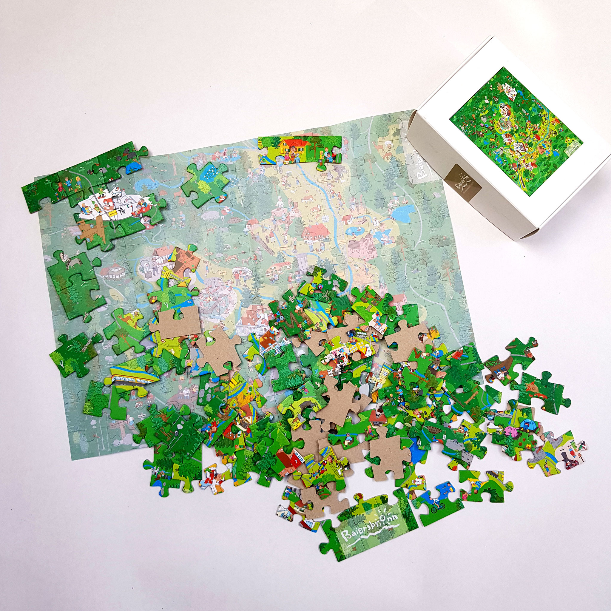 Baiersbronner Wimmelbild, als Puzzle.