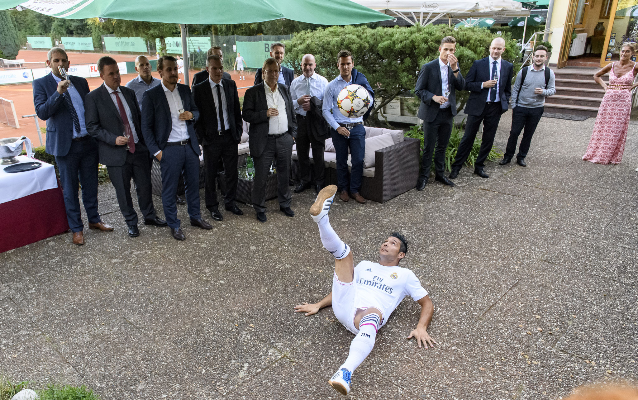 Fussball Freestyler bei Firmenfeiern