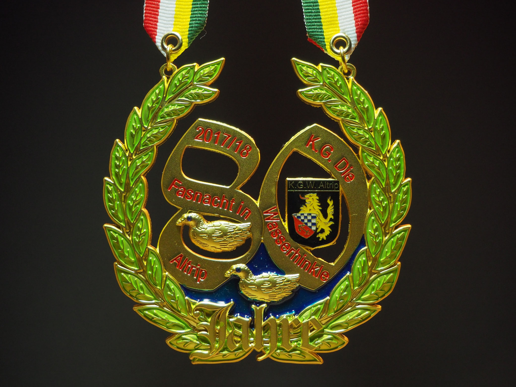 80 Jahre KGW.  Mit dem Wappen aus der Gründerzeit