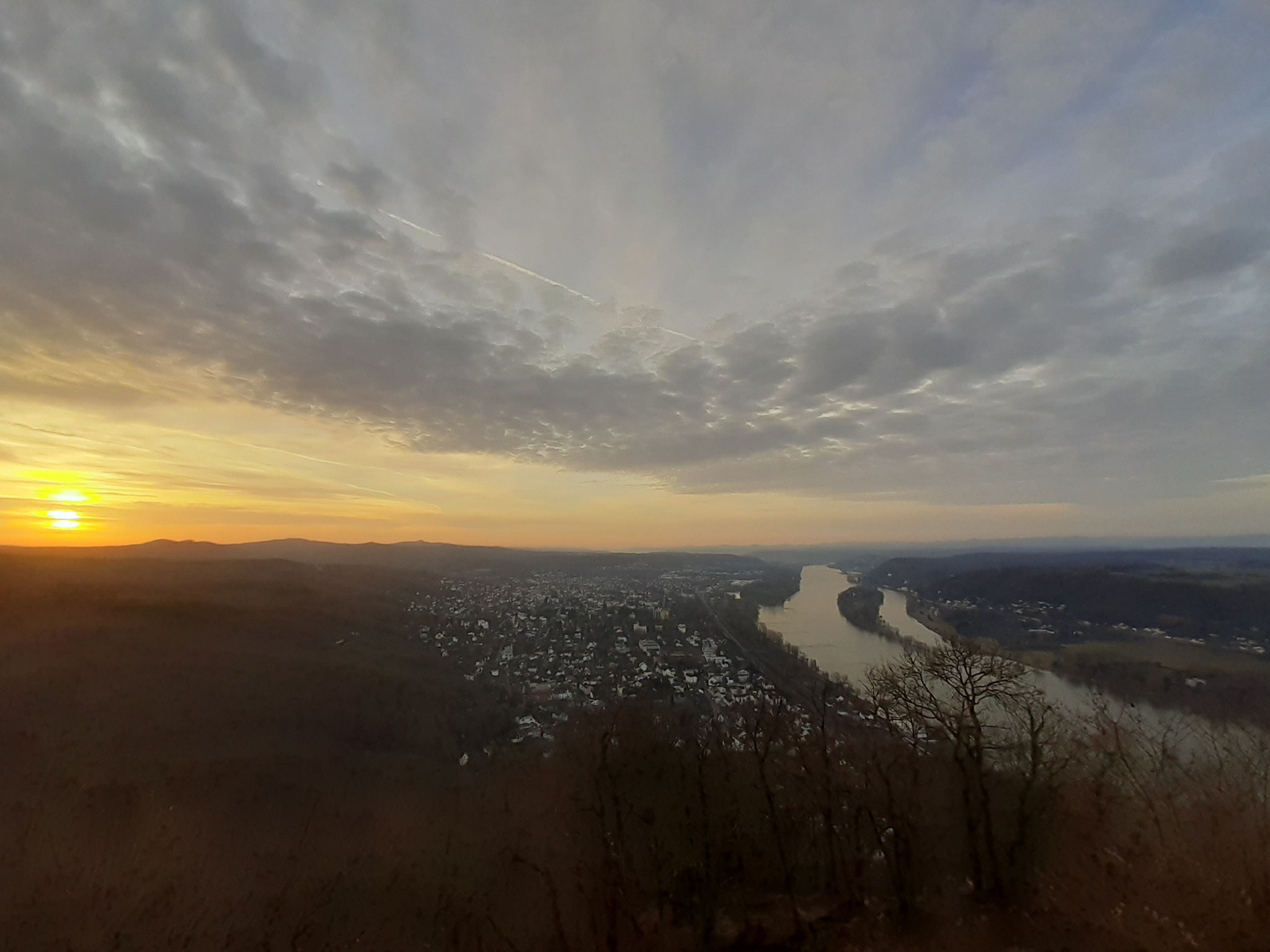 Trainingslauf am Drachenfels