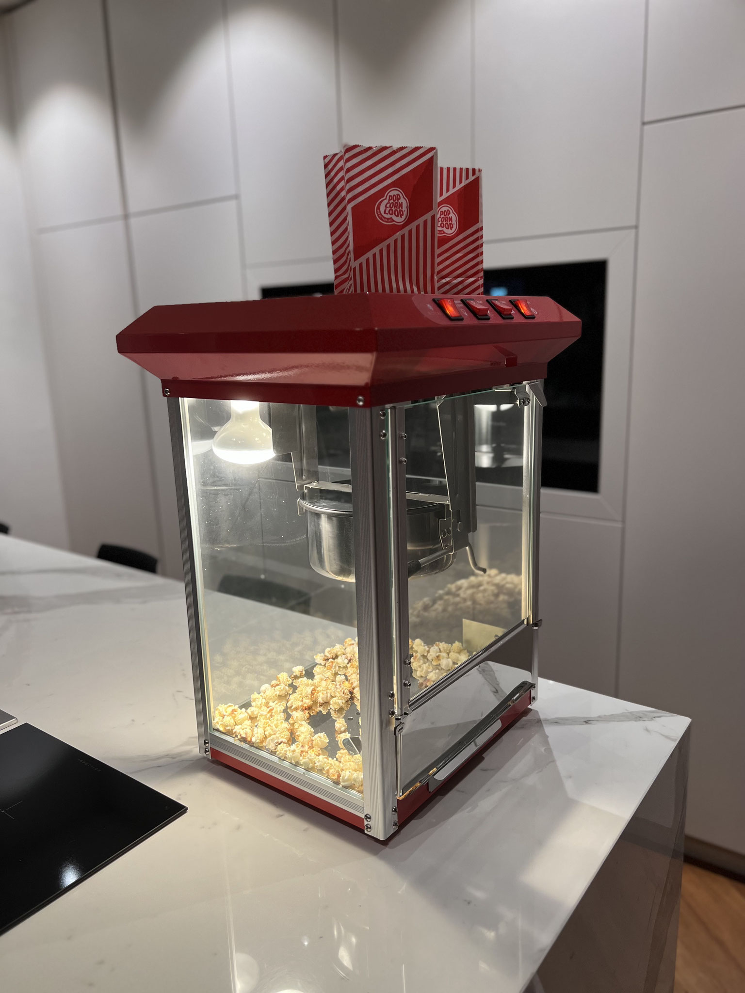 Popcornmaschine mieten für Pedalkart Kindergeburtstag