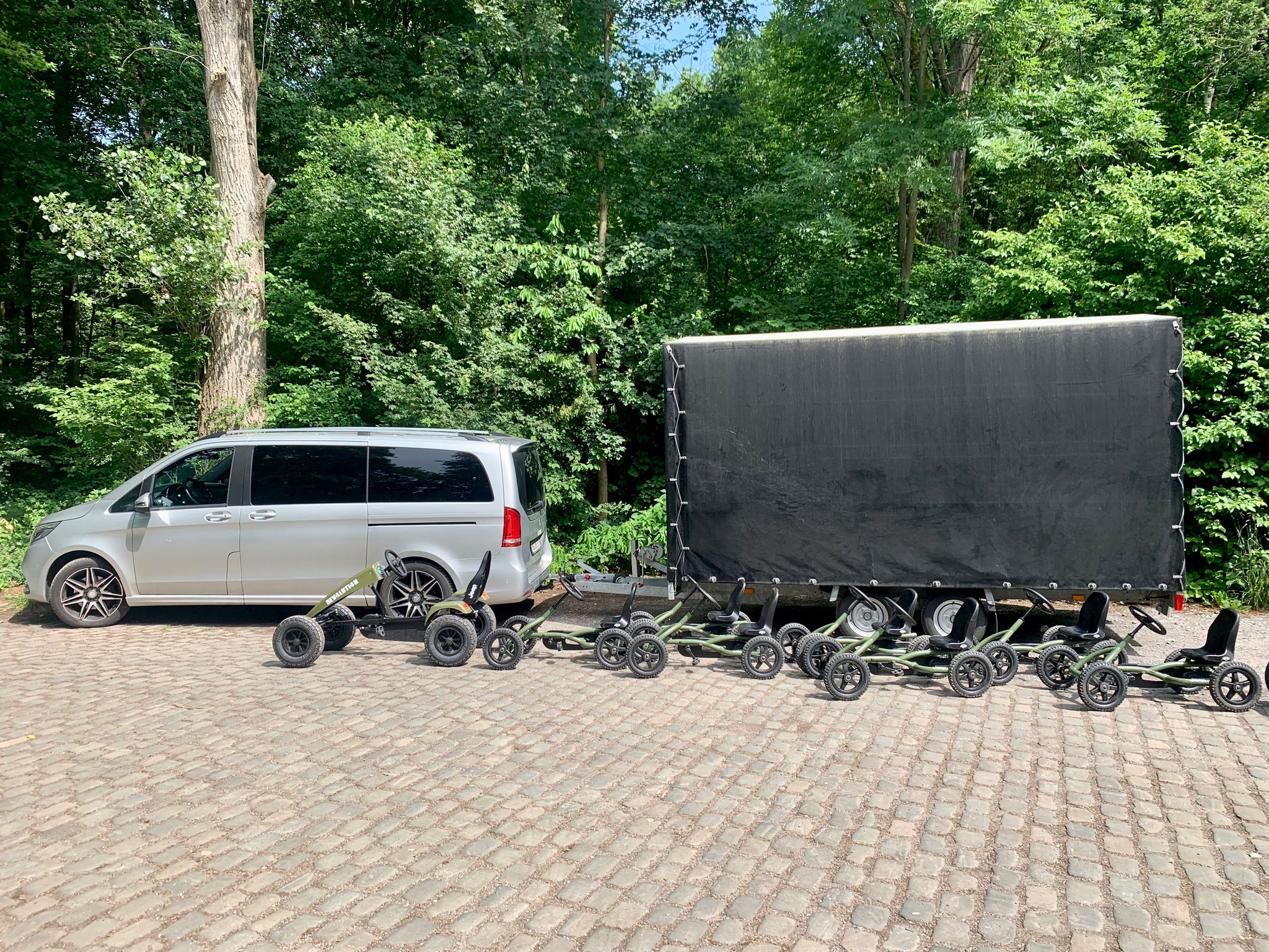 Pedalkart Tretkart mieten Unterbacher See Düsseldorf