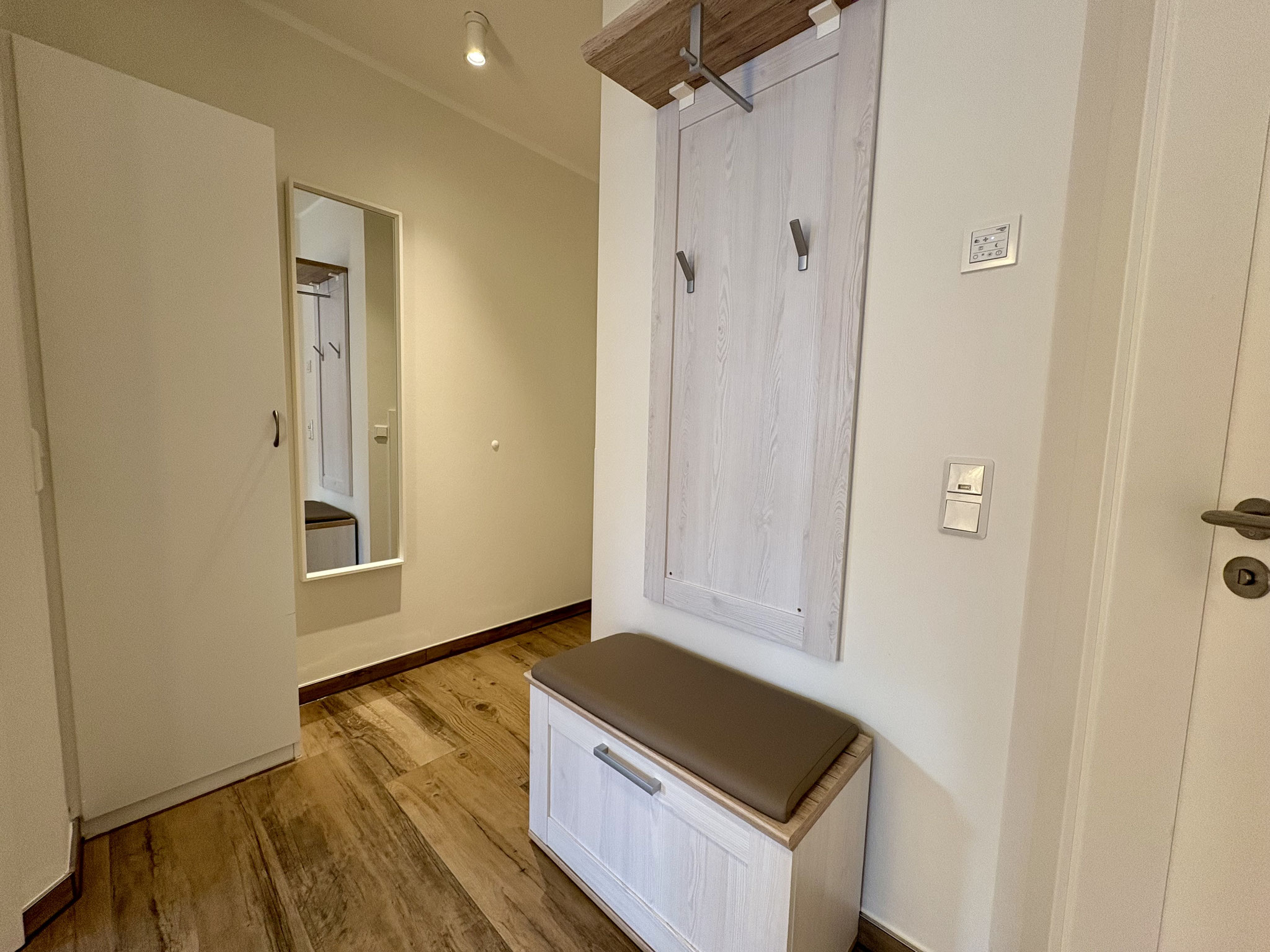 Garderobe am Eingang
