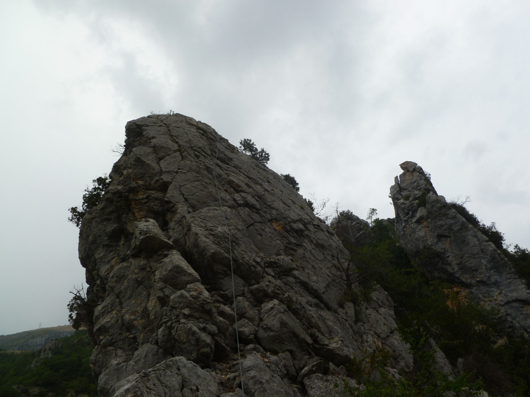 Die letzte Länge, nach dem Abseiler, hier brauchts keine Kletterpatschen mehr