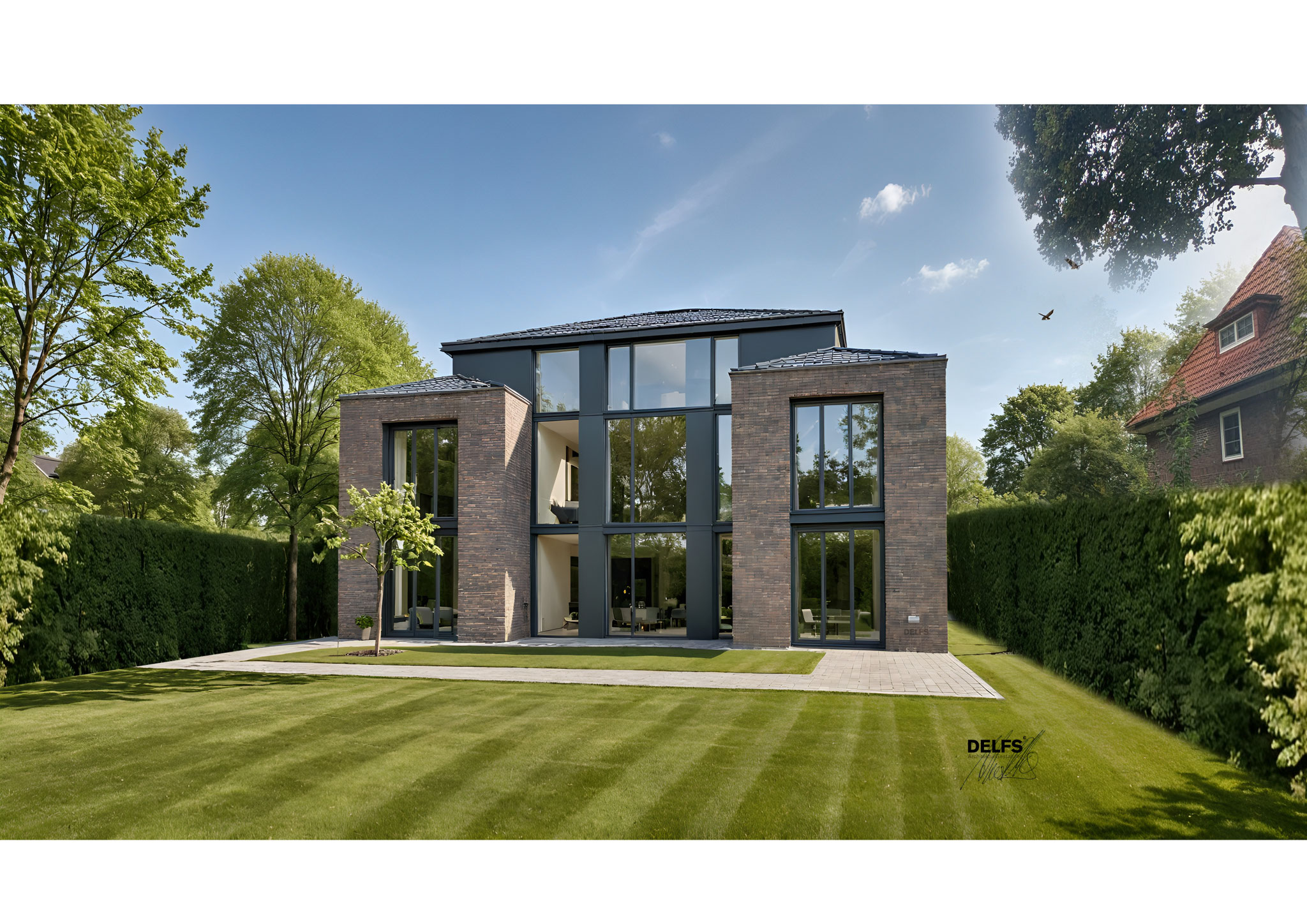 Haus N Perspektive Gartenseite