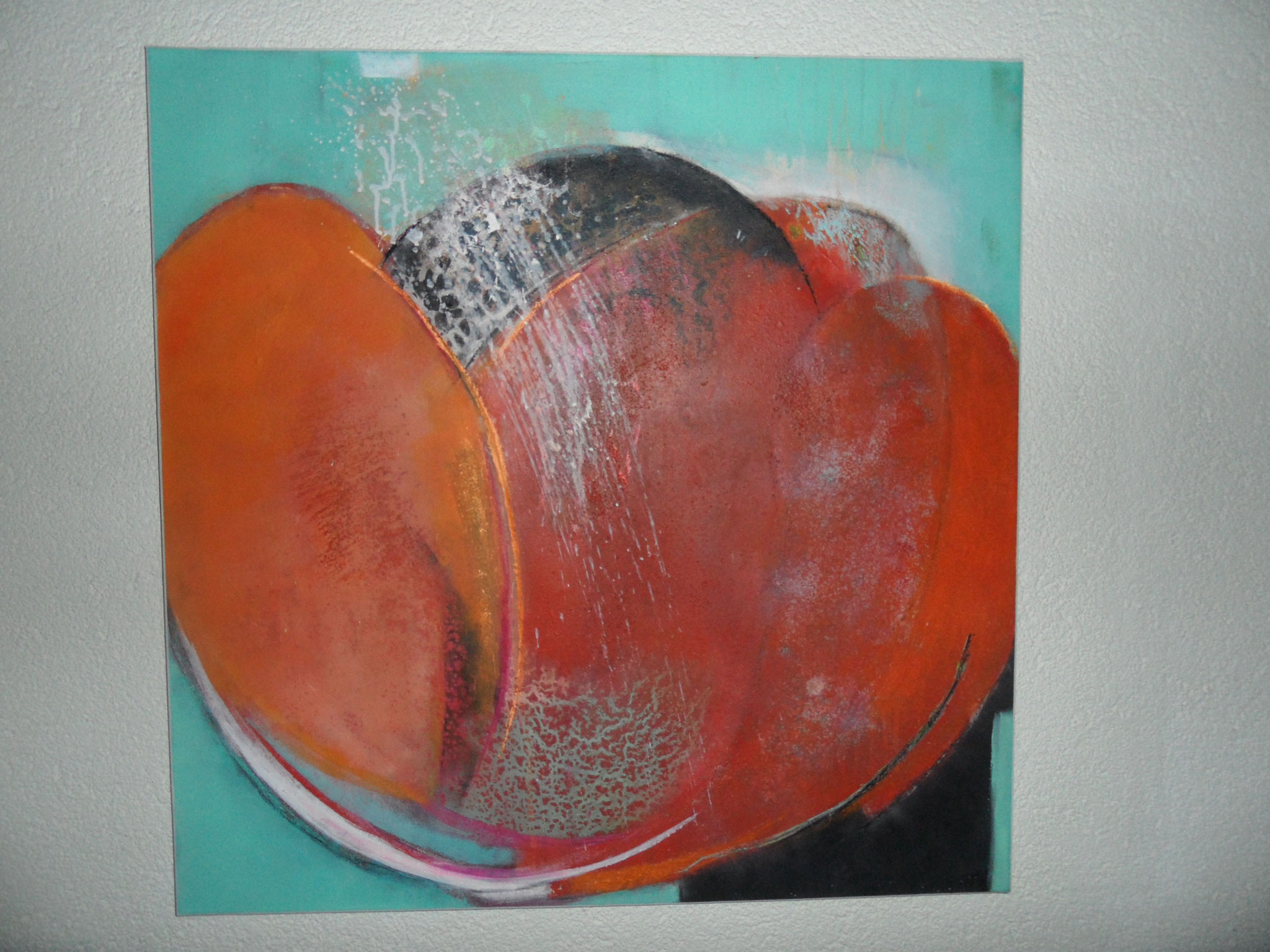 Grosse Blüte, Acryl,  70x70