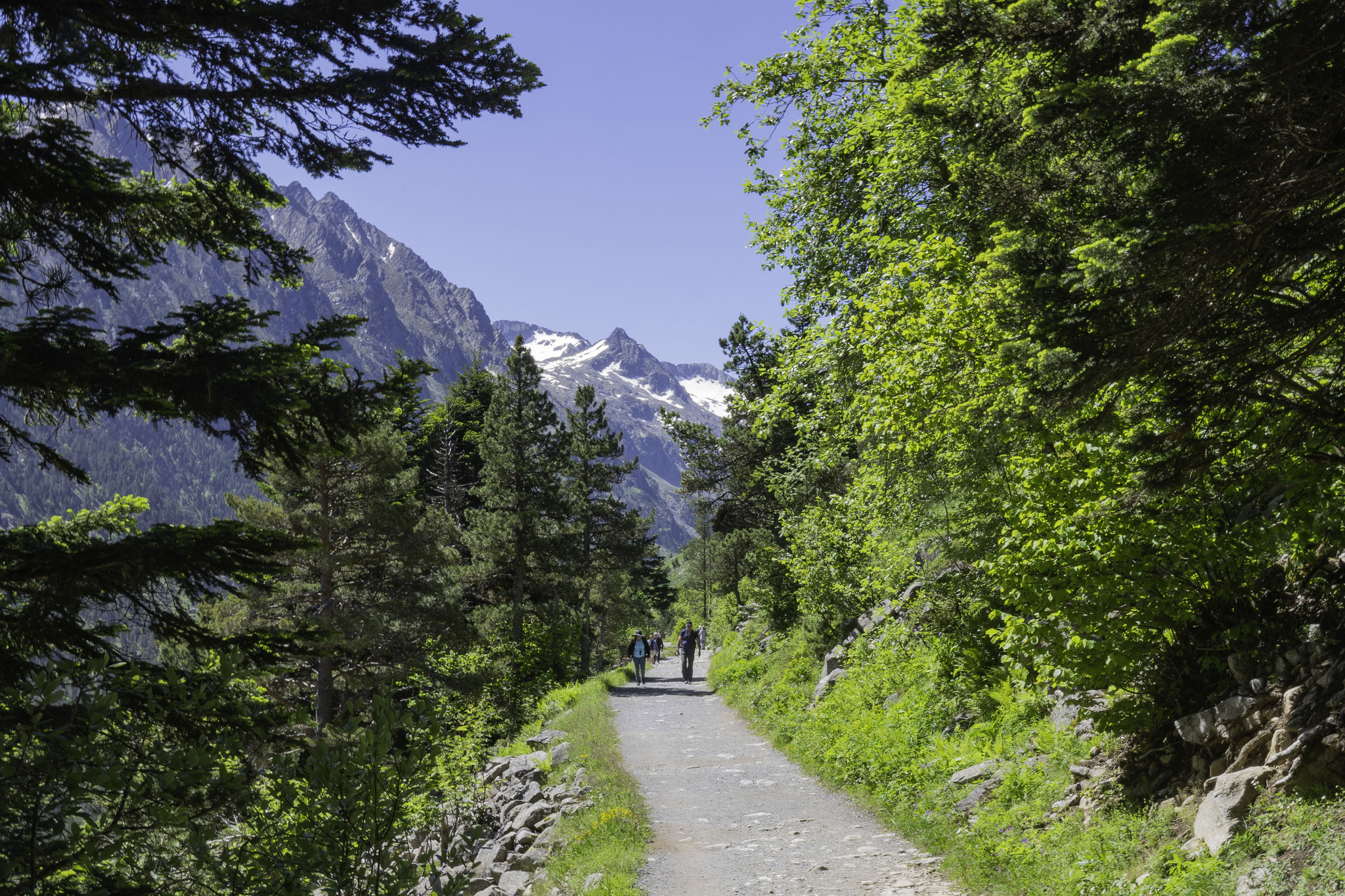 Auf dem Weg zum Lac de Gaube