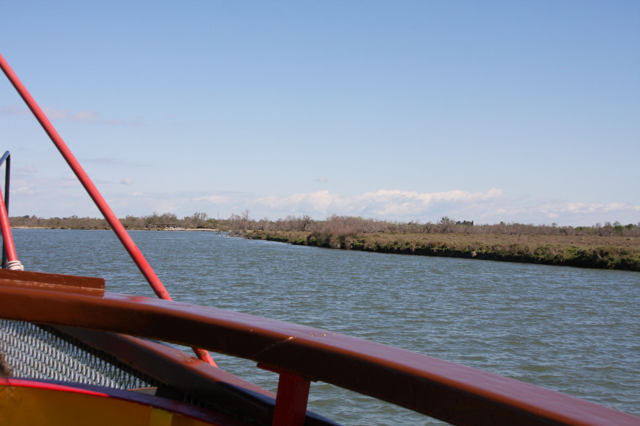 Bild: Fahrt mit der TIKI III bei Saintes-Maries-de-la-Mer, Camargue 