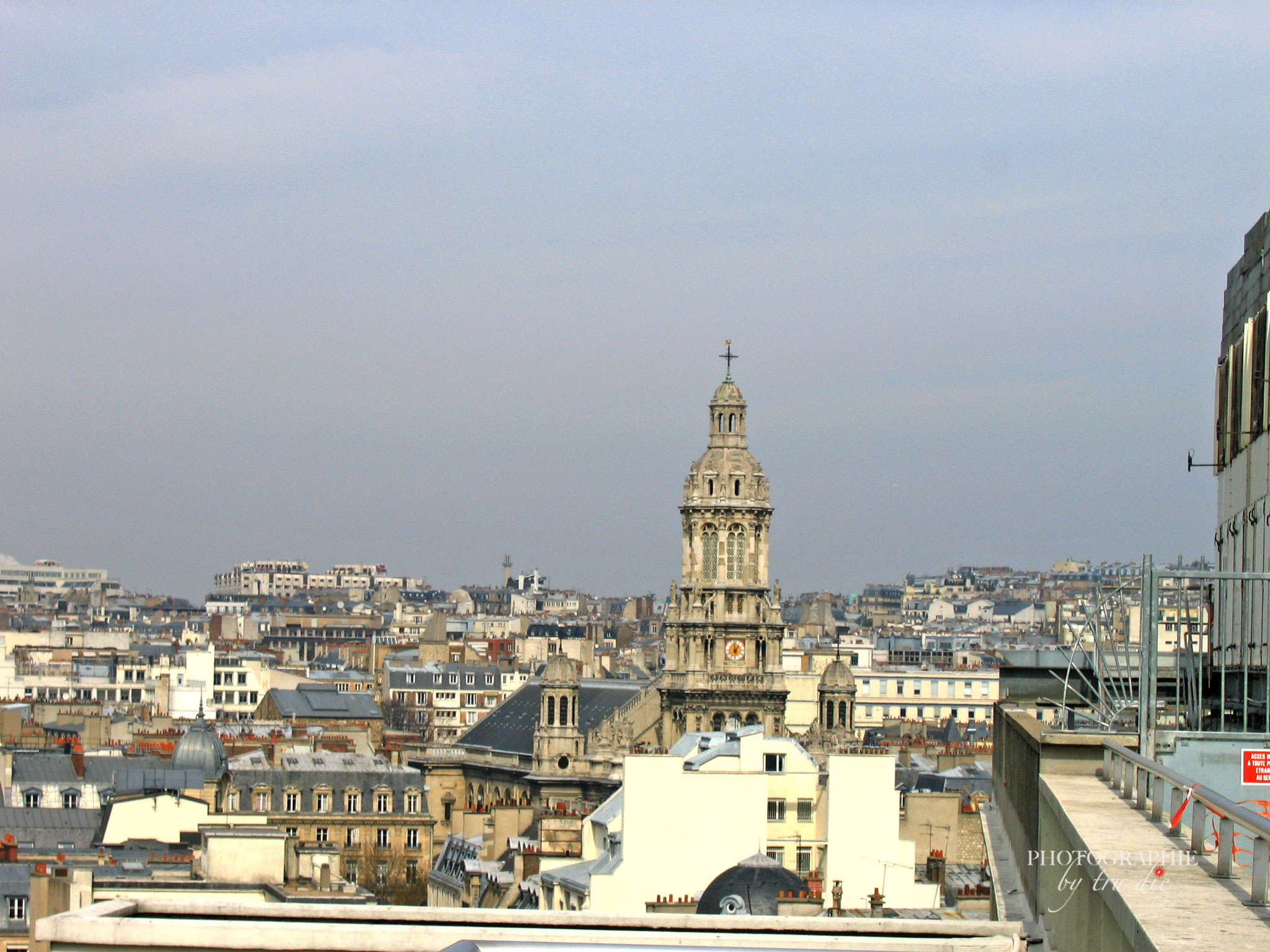 Bild: Aussicht von der Dachterrasse der Galeries Lafayette, Paris  