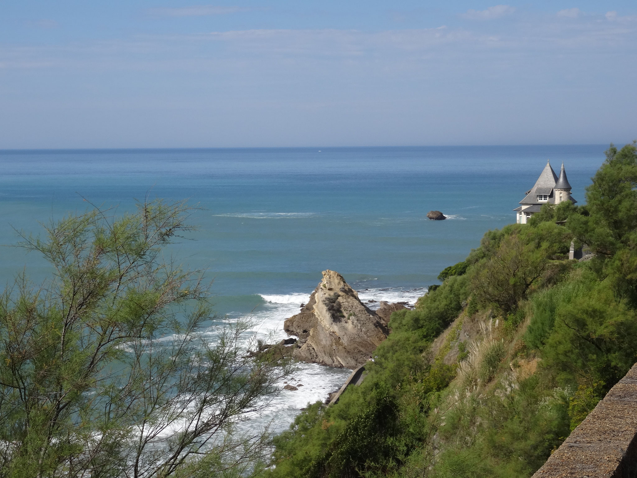 Bild: am Strand von Biarritz 