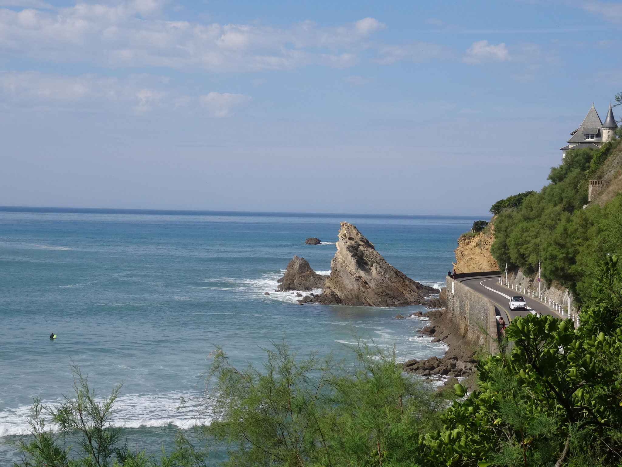 Bild: am Strand von Biarritz 