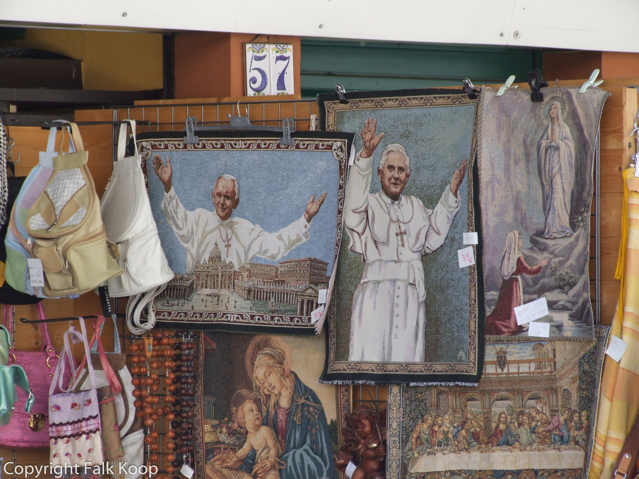 Bild: Straßen in Lourdes 