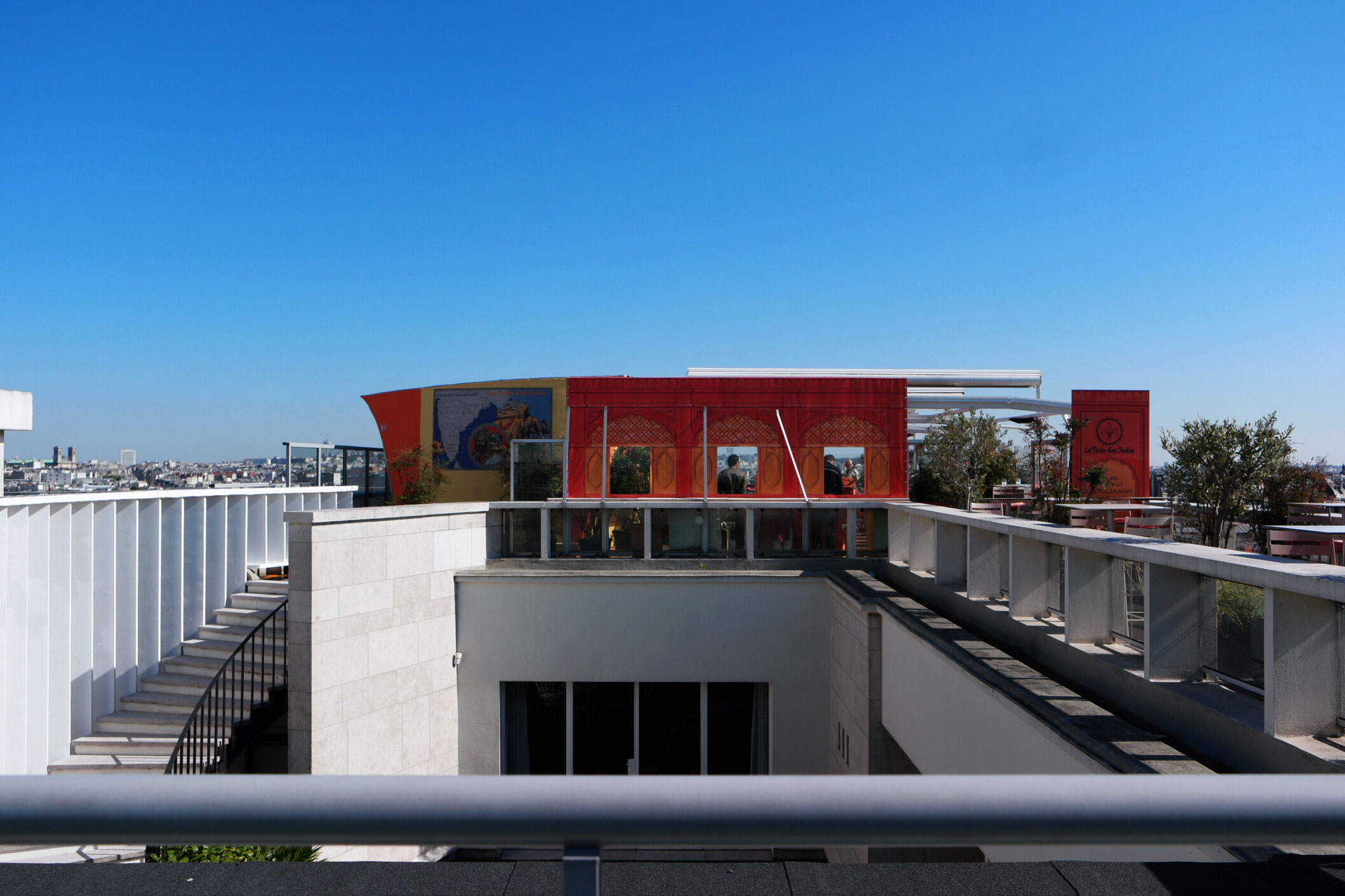 Bild: Aussicht von der Dachterrasse der Galeries Lafayette, Paris  